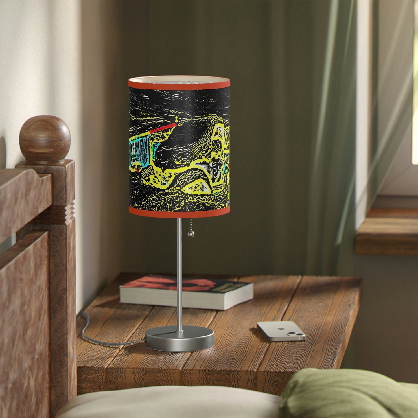 Lamp on a Stand, US|CA plug ... "Snow Vehicle In Snow Storm At-Rest" ... Circa 12Mar23 ... Central Idaho ... 18-Hours Rendering Time: Original Works ...