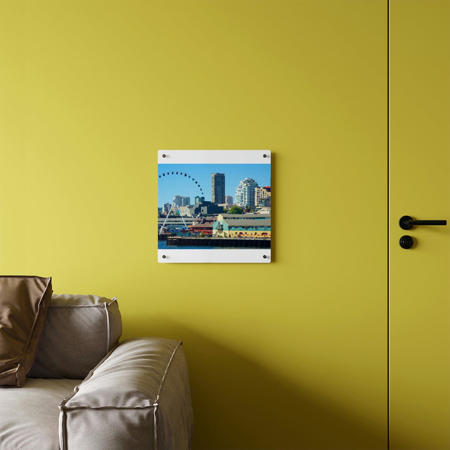 Acrylic Wall Art Panels ... That Classic Wheel ... 'Seattle's Wheel' ... & Old Classic Waterside Vendors ...  'Family Archives' ... Original Works ...
