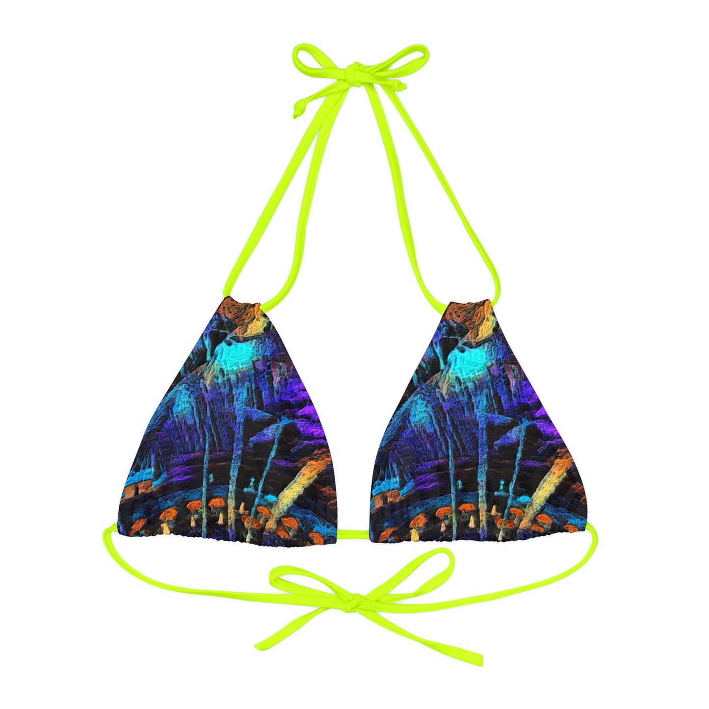 Strappy Triangle Bikini Top (AOP) ... "The Royal Hawai'ian: Waikiki Beach_Beach" ... Honolulu, HI ... Ocotber 2014 (Halloween) ... Original Works ...