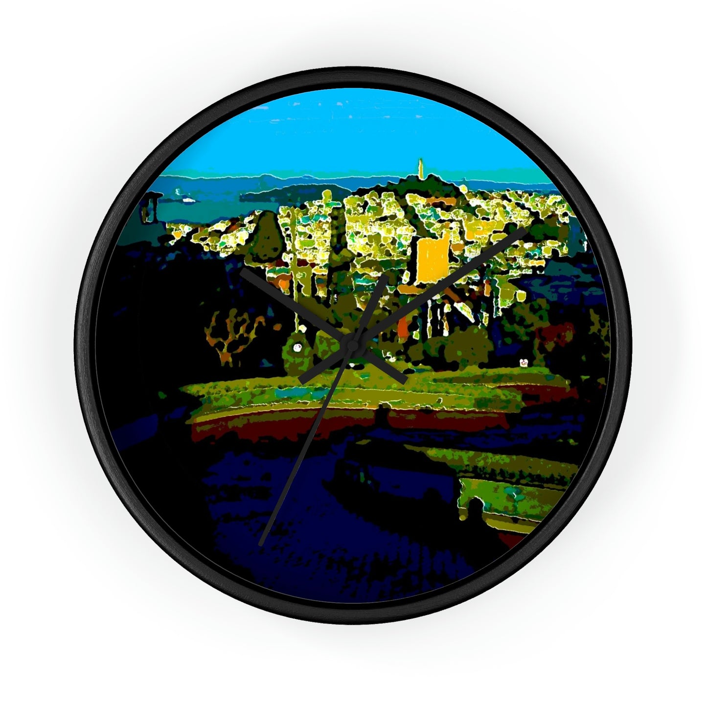 Wall clock ... "Lombard Street San Francisco, CA, USA" ... Family Archives 1970's ... Original Works ...
