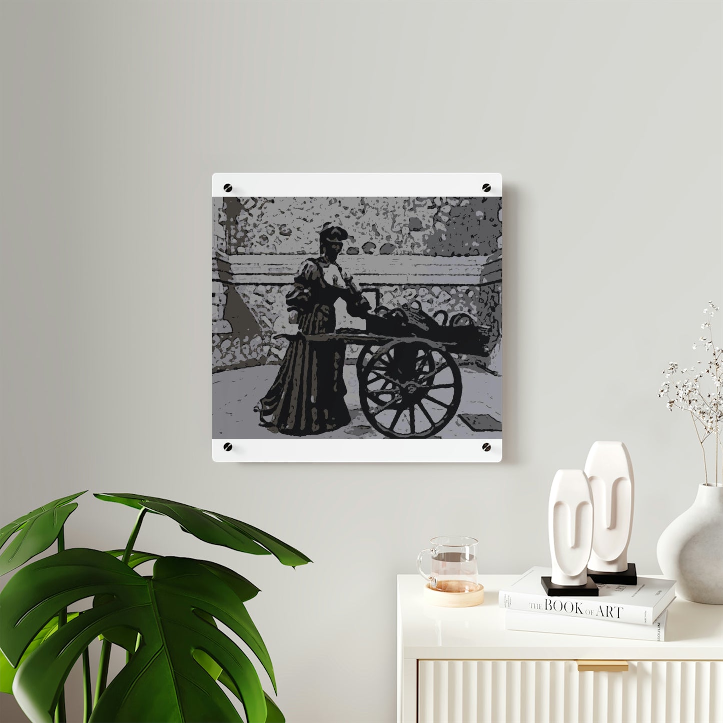 Acrylic Wall Art Panels ... Dublin's "Molly Malone Along Grafton Street" ... Cryin' Cockels & Muscles Alive-Alive-Oh ... Circa 2003 ... Original Works ...
