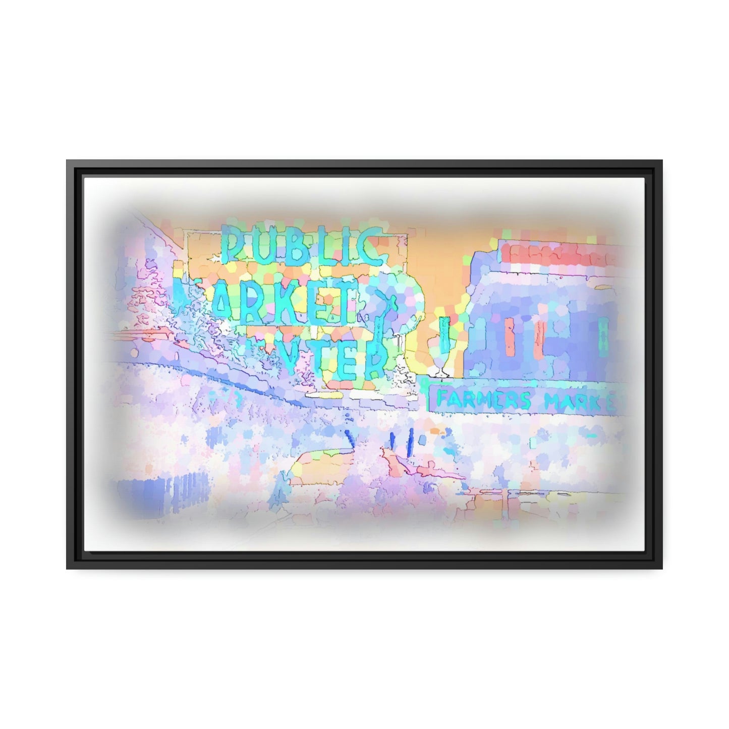 Matte Canvas, Black Frame ... PPM: Pike Place Market ... Original Work ... Winter 2022 ...