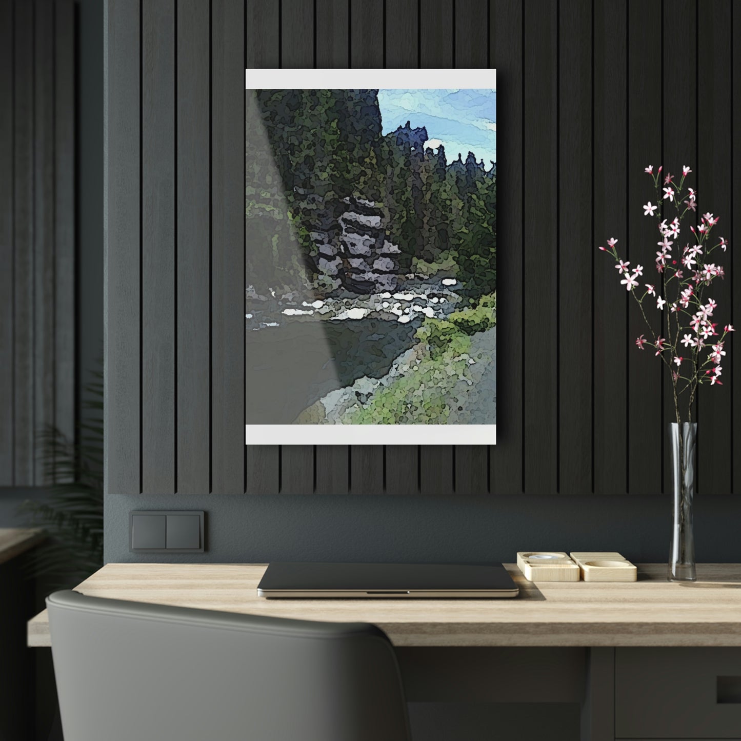 Acrylic Prints ...  "I Am Innocent" ... Tricky-Dick Immortalized ... Nixon Rock: Along The River ... Central Idaho, Summer 2020 ... Original Works ...