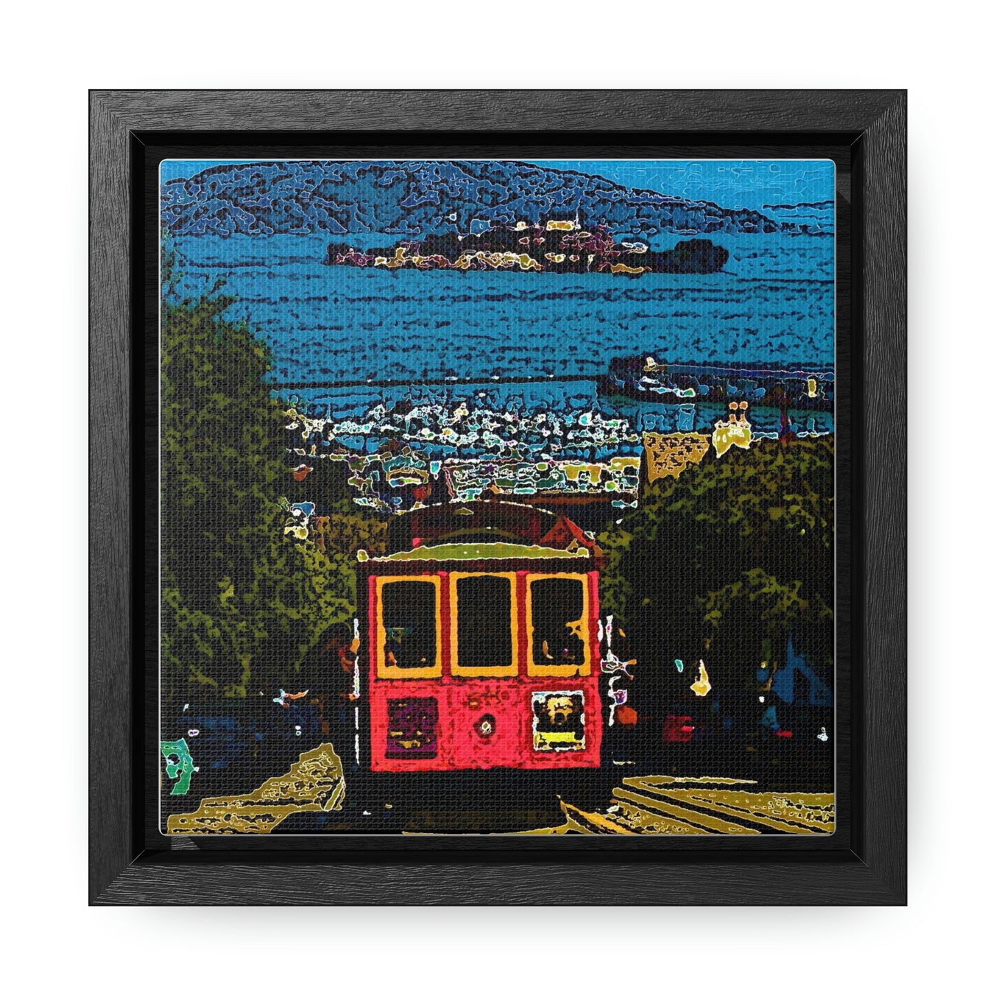 Gallery Canvas Wraps, Square Frame ... San Francisco ... 'A Rice-A-Roni-A-San Francisco Treat' ... "A Cable Car Classic" ... Family Archives: 1973 ... Original Works ...