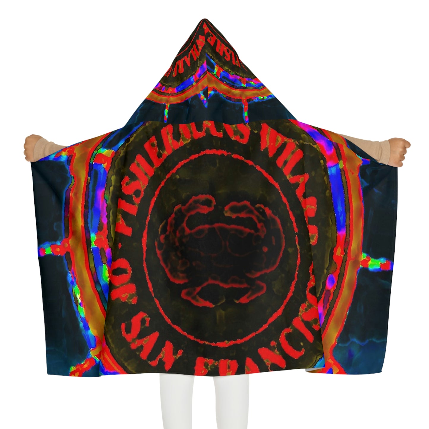 Youth Hooded Towel ... "No.9 Fishermen's Grotto - Fishermen's Wharf, SF, California" ... Family Archives: 1970's ... Original Works ...