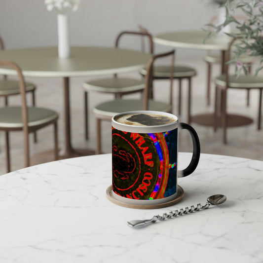 Color-Changing Mug, 11oz ... "No.9 Fishermen's Grotto - Fishermen's Wharf, SF, California" ... Family Archives: 1970's ... Original Works ...