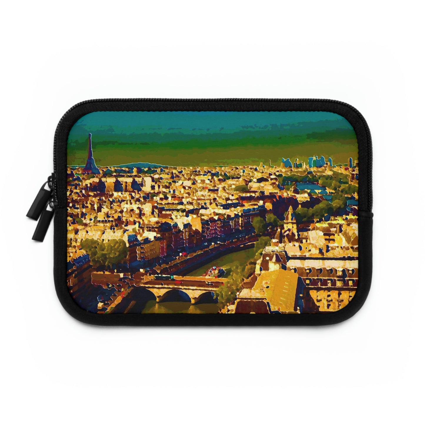 Laptop Sleeve ... Au Paris ... "Along The River Seine" ... Barbara Joan Bonnel-Holt: 1972 ... Original Works ...