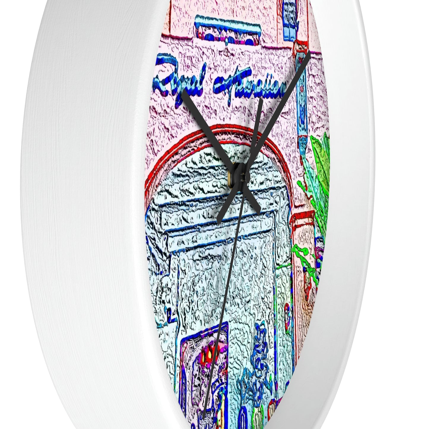 Wall Clock ... "La Grande Entree" At: 'The Pink Palace' ... The Royal Hawai'ian ... Honolulu, HI ... '27Oct2014' ... Original Works ...