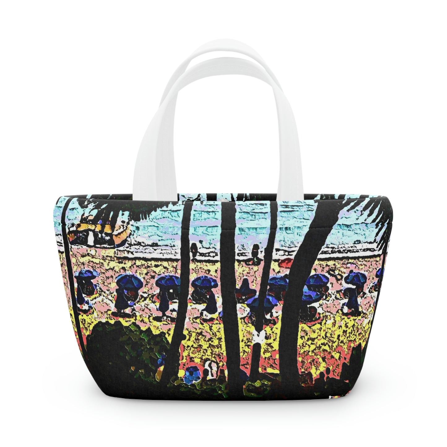 Lunch Bag ... "A Beautiful Beach Amongst The Palms" ... The Outrigger Waikiki, Honolulu, Oahu ... Original Works ...