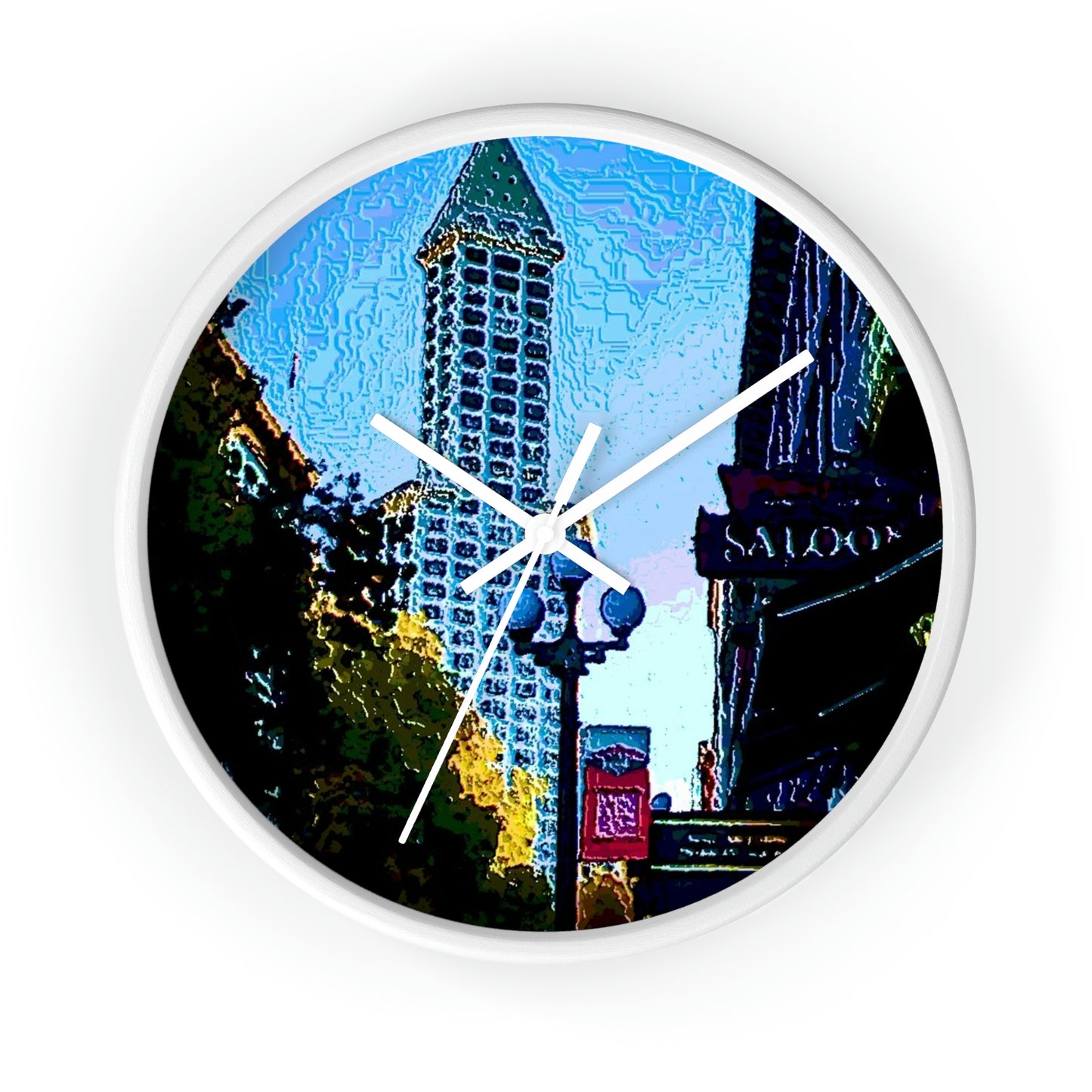 Wall clock ..  Pioneer Square & Smith Tower ... 'That World Famous View' ... Colleague Supplied Photo ... Original Works ...