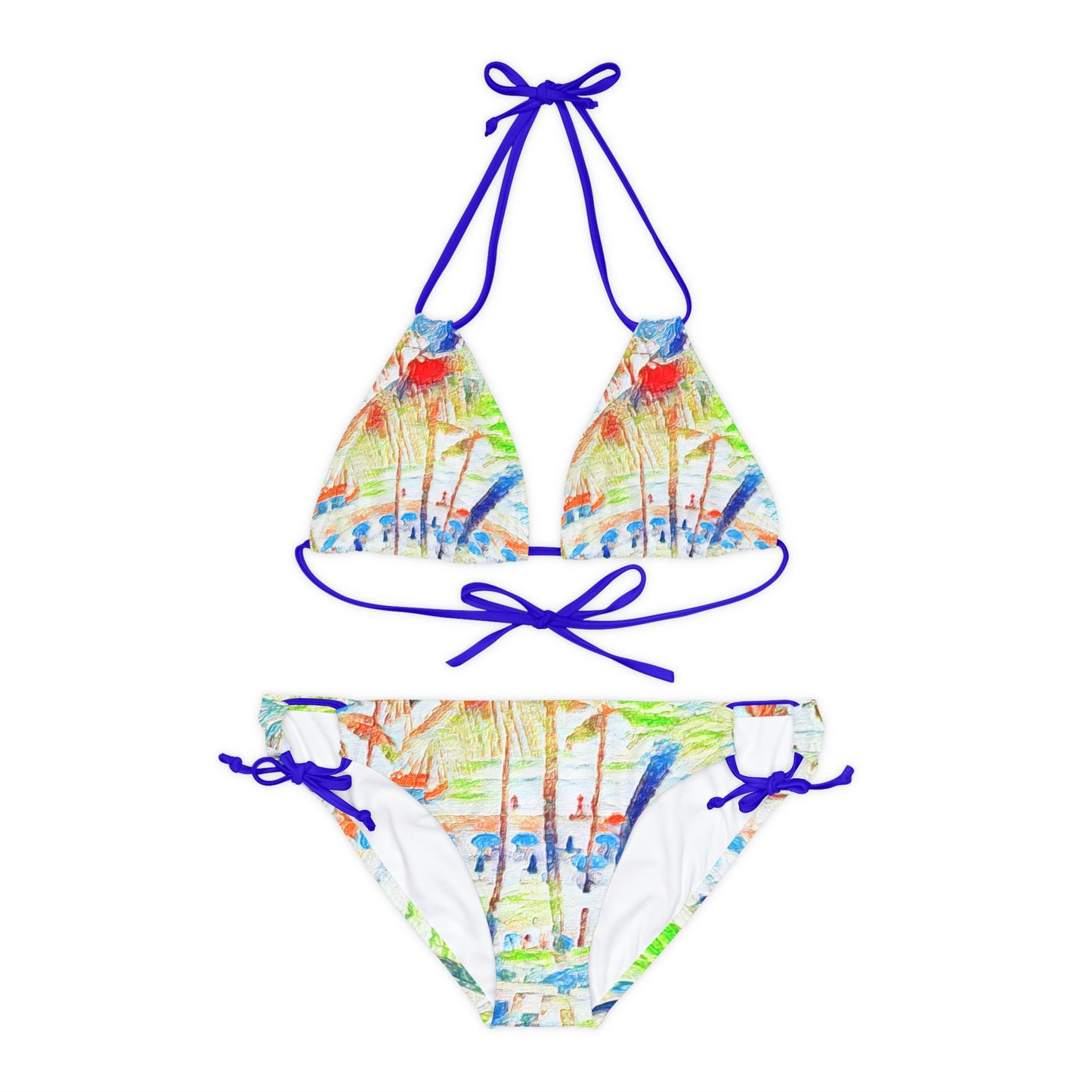 Strappy Bikini Set (AOP) ... "The Royal Hawai'ian: Waikiki Beach_Beach" ... Honolulu, HI ... Ocotber 2014 (Halloween) ... Original Works ...