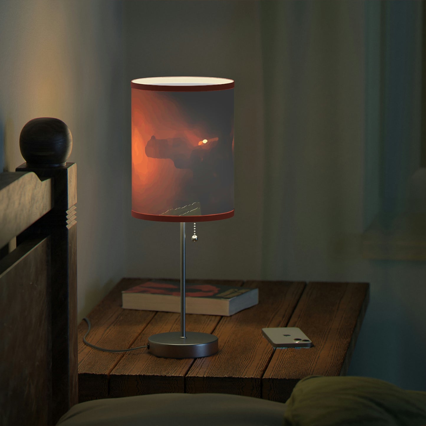 Lamp on a Stand, US|CA plug ... Ruger .357 Magnum Early-Morning-Target-Practice ... 'Circa April 2022' ... Original Works ...
