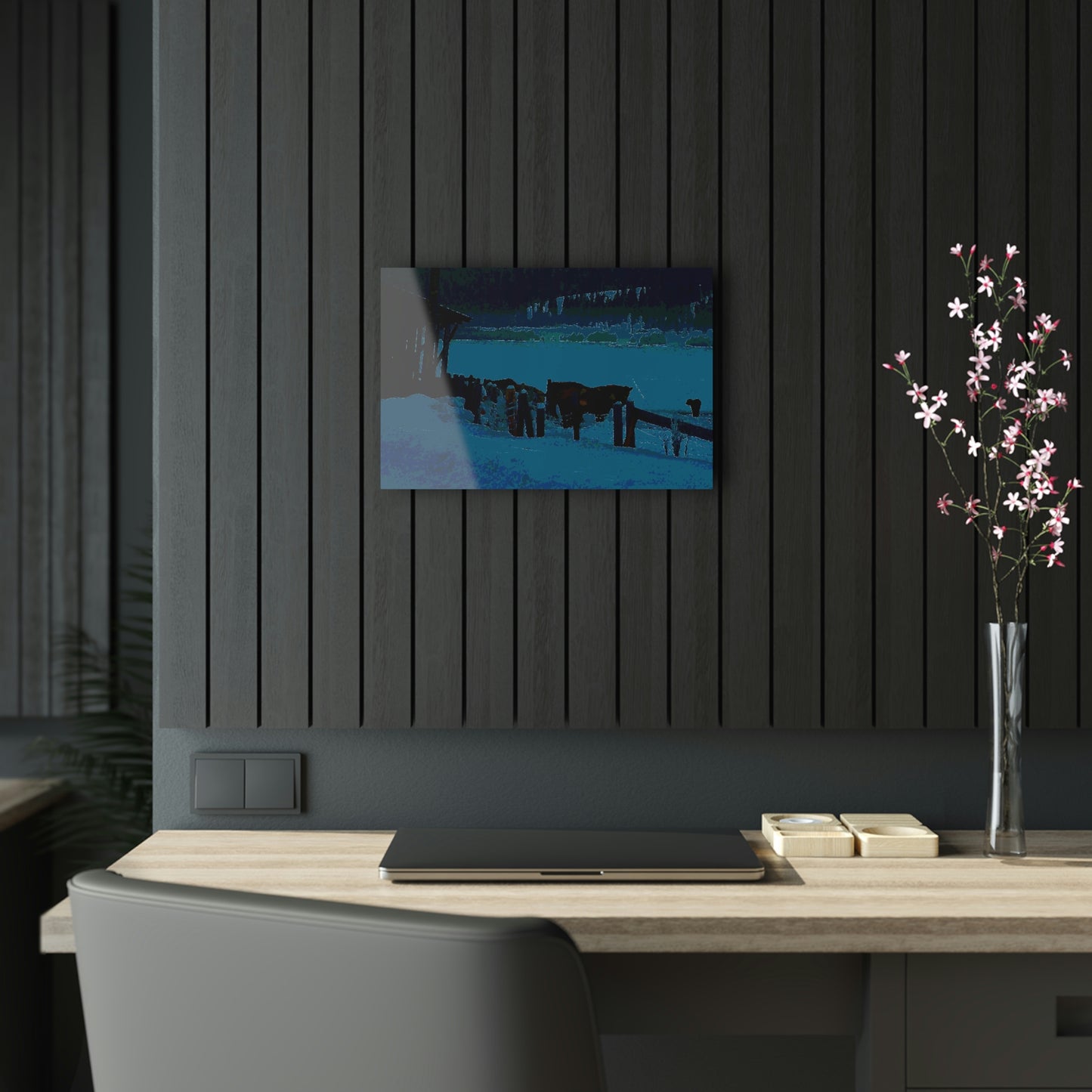 Acrylic Prints ... A Quiet Morning ... "Along The Red River & Nature Preserve Plateau" ... Jan23 ... Original Works ...