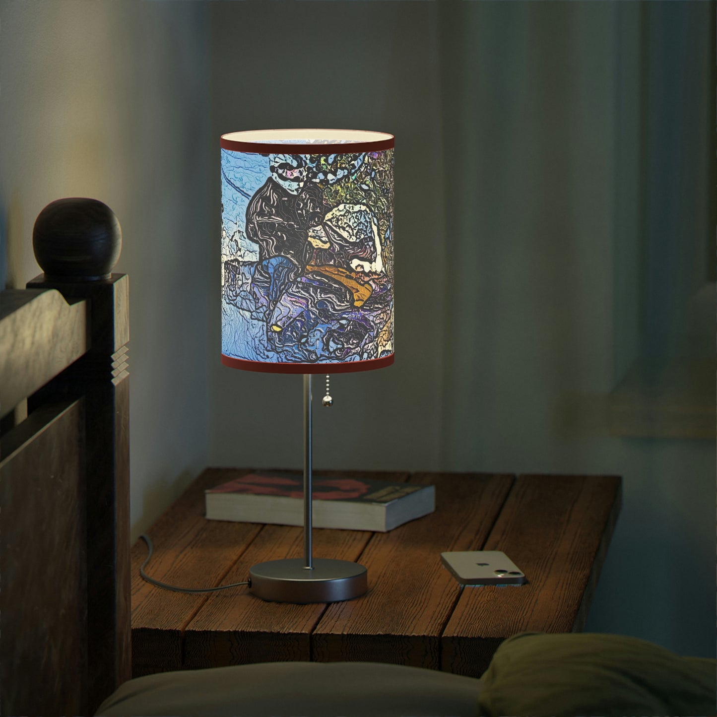 Lamp on a Stand, US|CA plug ... Blasting Through-The-Powder ... 'Central Idaho Mounains ... ' 2Dec22 ...