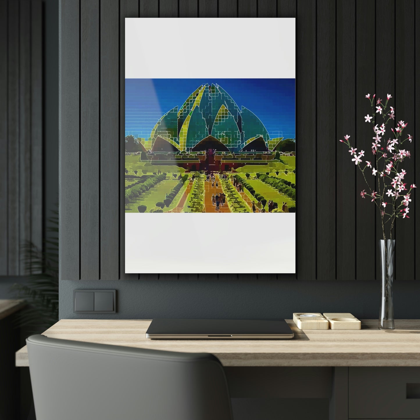 Acrylic Prints ... 'Bahai'i House-Of-Worship' ... "Lotus Temple: Delhi, India, 2008" ... Original Works ...