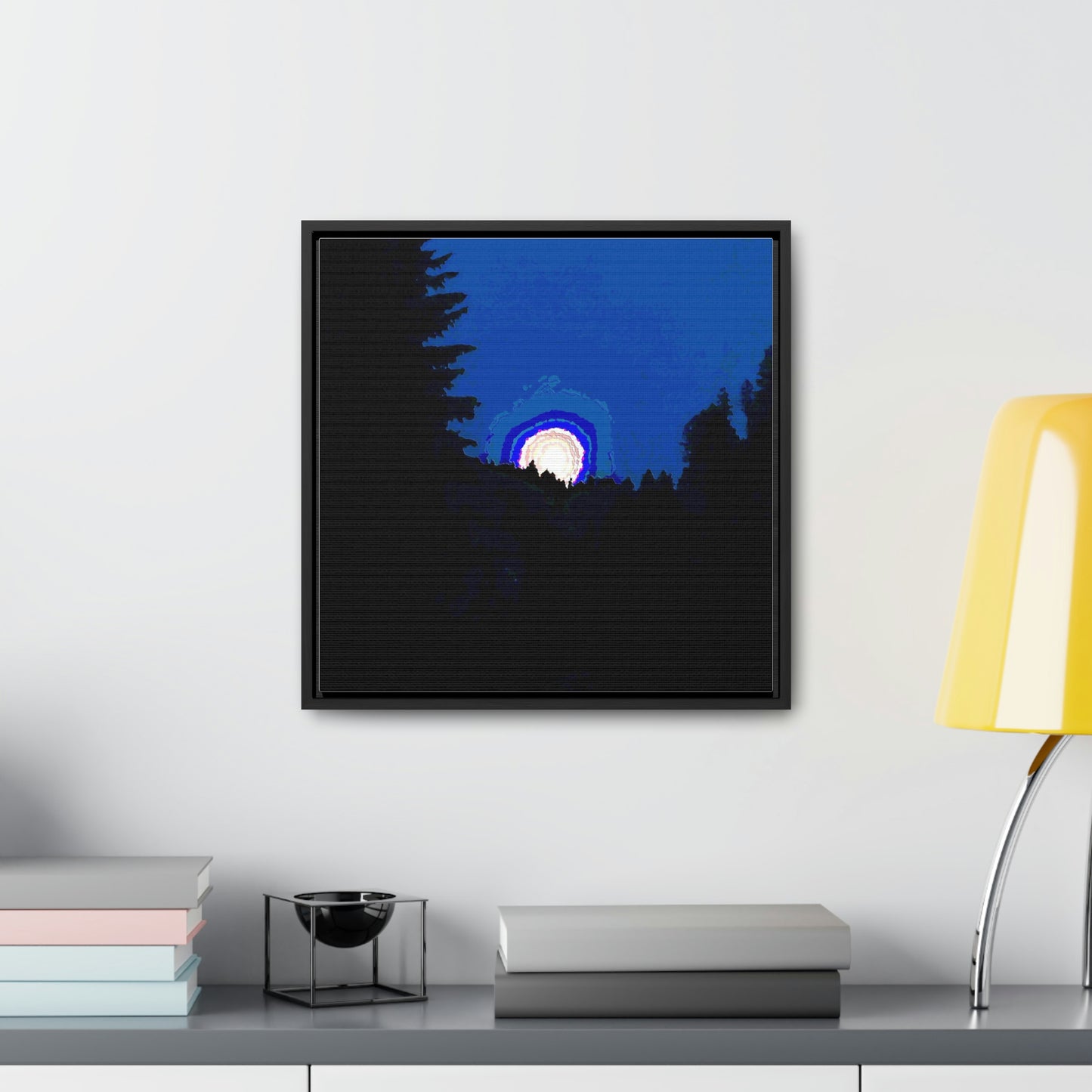 Gallery Canvas Wraps, Square Frame ... "The Road Home" ...' Over The River & Through The Woods To? ...' ... Moonscape Near Elk City, Idaho ... Original Works ... 5Jan23 ...