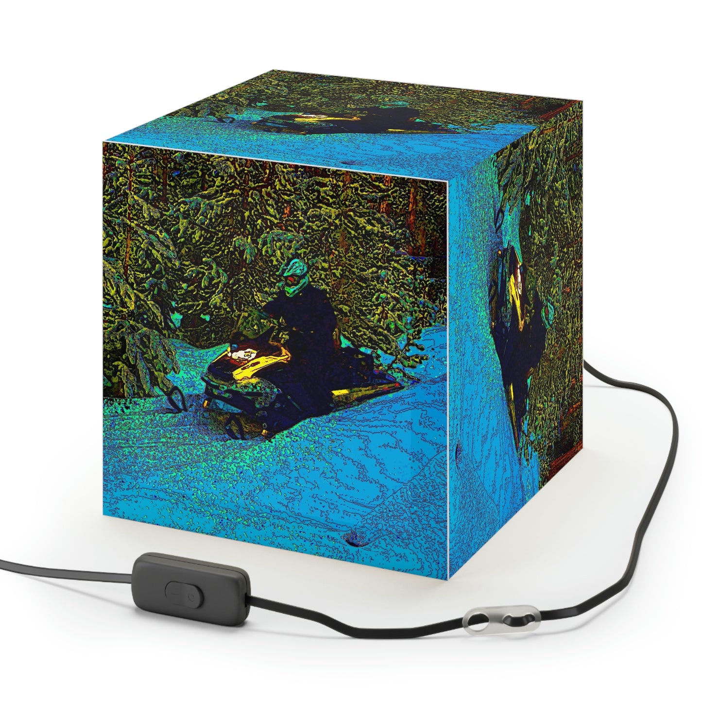 Light Cube Lamp ... Yep ... "Another Day ... Riding Through The Wilderness ... " ... February 2023 ... Original Works ...