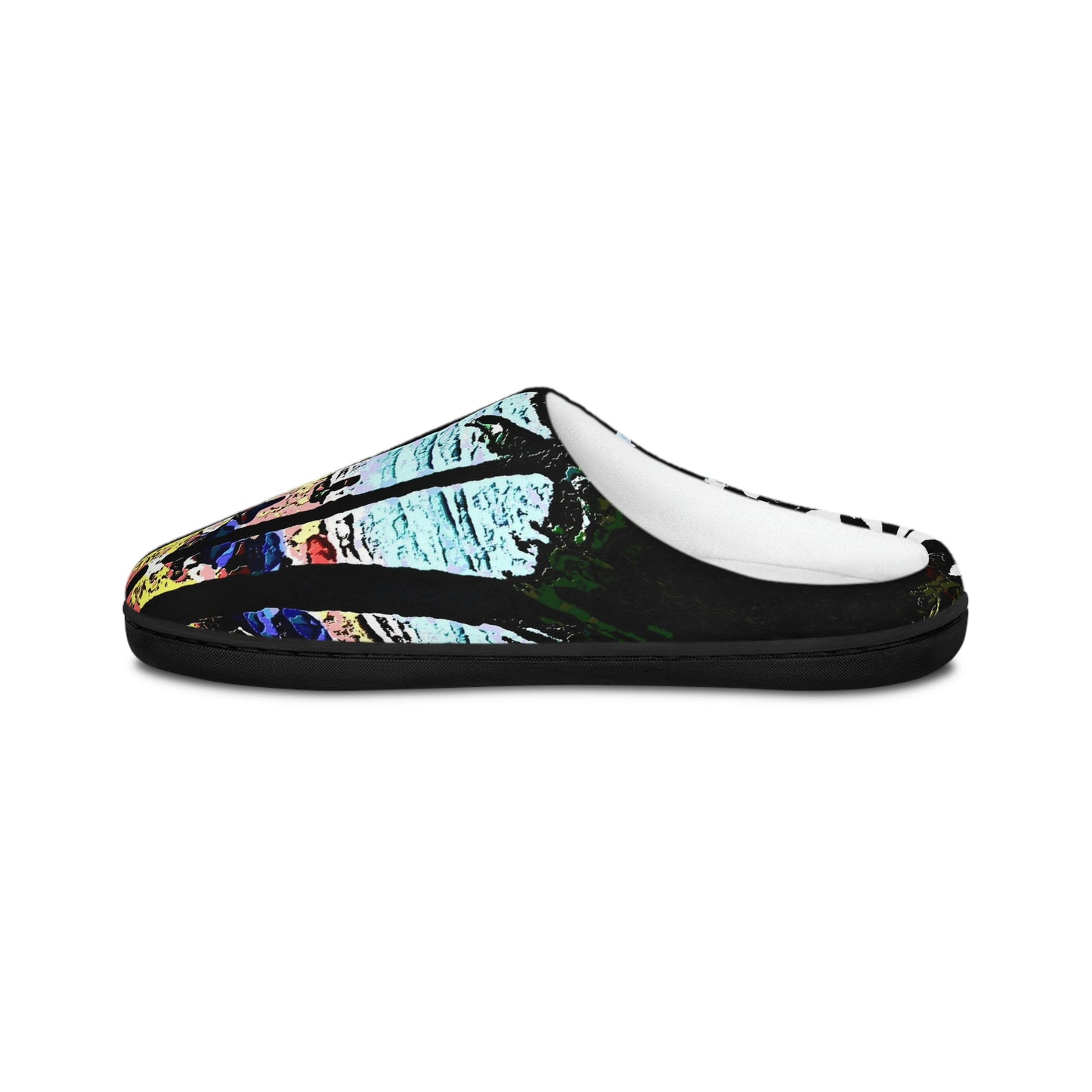 Men's Indoor Slippers ...  "A Beautiful Beach Amongst The Palms" ... The Outrigger Waikiki, Honolulu, Oahu ... Original Works ...