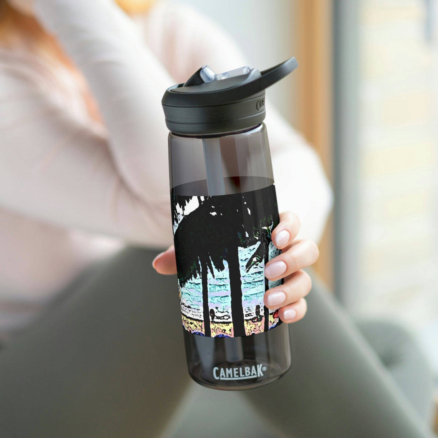 CamelBak Eddy®  Water Bottle, 20oz\25oz ... "A Beautiful Beach Amongst The Palms" ... The Outrigger Waikiki, Honolulu, Oahu ... Original Works ...
