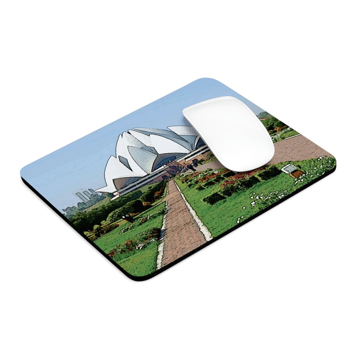 Mouse Pad ... 'Bahai'i House-Of-Worship' ... "Lotus Temple: Delhi, India, 2008" ... Original Works ...