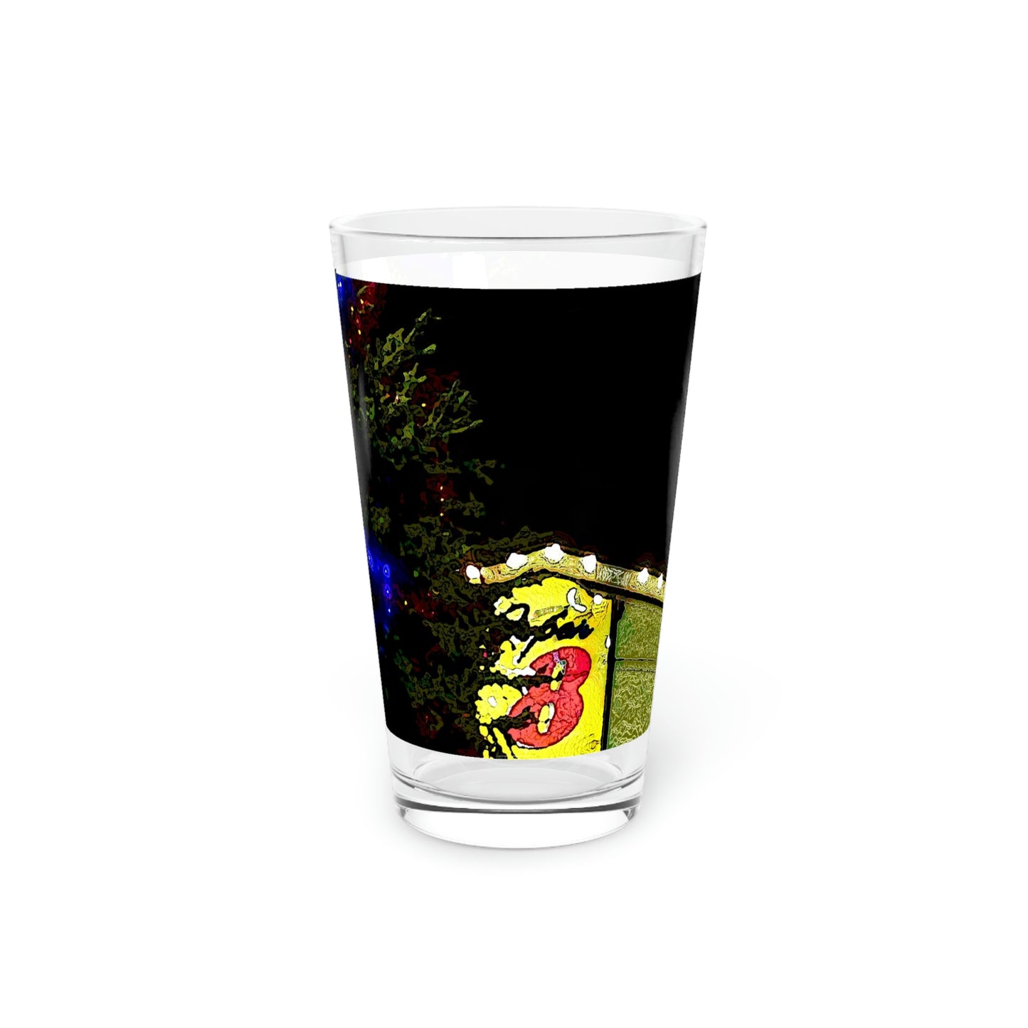 Pint Glass, 16oz ... A Very Nice Super-8 'On The Praire' ... Grangeville, Idaho ... Jan23 ... Original Works ...