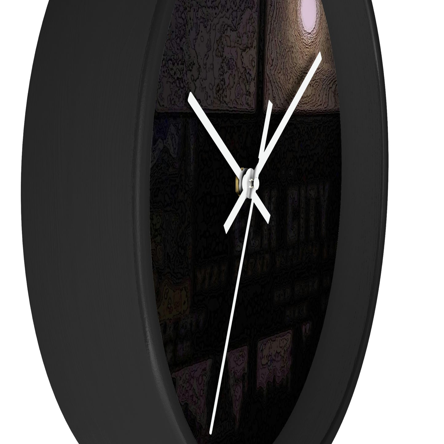Wall clock ... Car Approaches From The Stern ... Moon Ascendary From The Bow ... "Two Friendly Travellers On A Cold Night Near Elk City" ... C