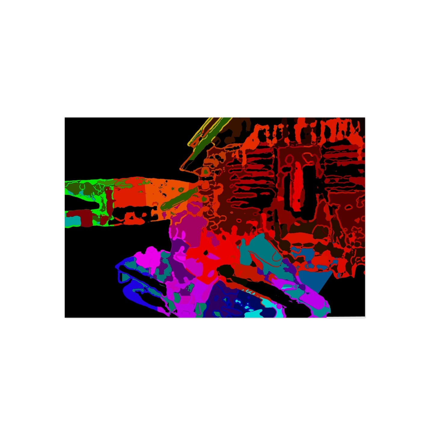 Aluminum Composite Panels ... "Lots of Color" ... 'The Reds, The Purples, The Pinks & The Blues ... All Contrasted Against The Black Of Snow' ... November 2022 ... Original Works ...