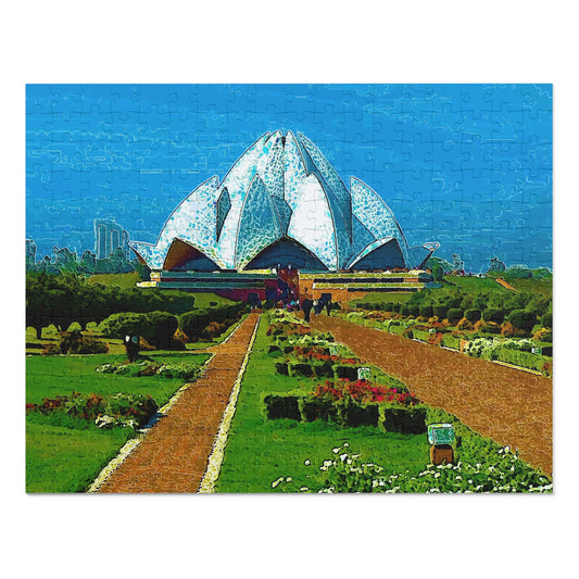 Jigsaw Puzzle (30, 110, 252, 500,1000-Piece) ... 'Bahai'i House-Of-Worship' ... "Lotus Temple: Delhi, India, 2008" ... Original Works ...