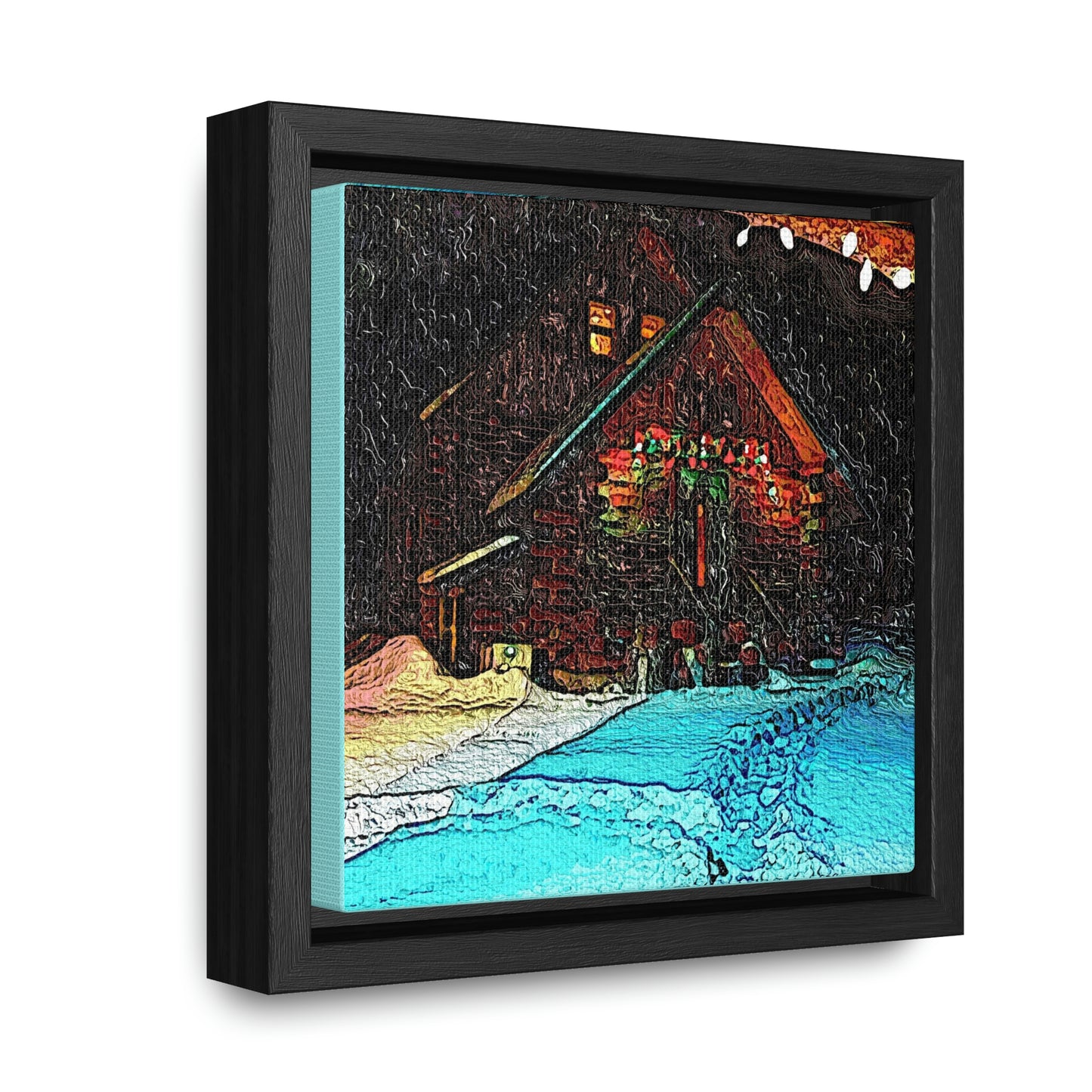 Gallery Canvas Wraps, Square Frame ... A Very Snowy November 2022 ... 'Mountains Of Central Idaho' ... Rhett Creek & Beyond ... Original Works: 10 Hours Rendering Time ...