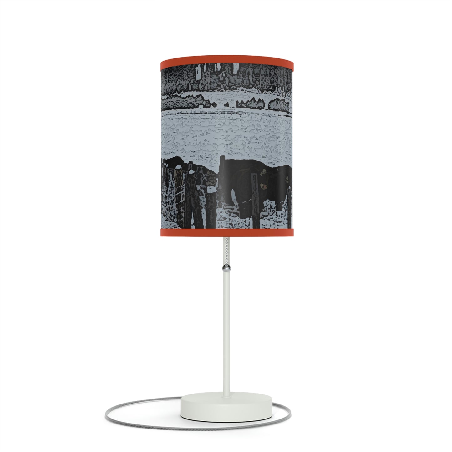 Lamp on a Stand, US|CA plug ... A Quiet Morning ... "Along The Red River & Nature Preserve Plateau" ... Jan23 ... Original Works ...