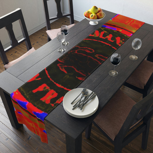 Table Runner (Cotton, Poly) ... "No.9 Fishermen's Grotto - Fishermen's Wharf, SF, California" ... Family Archives: 1970's ... Original Works ...