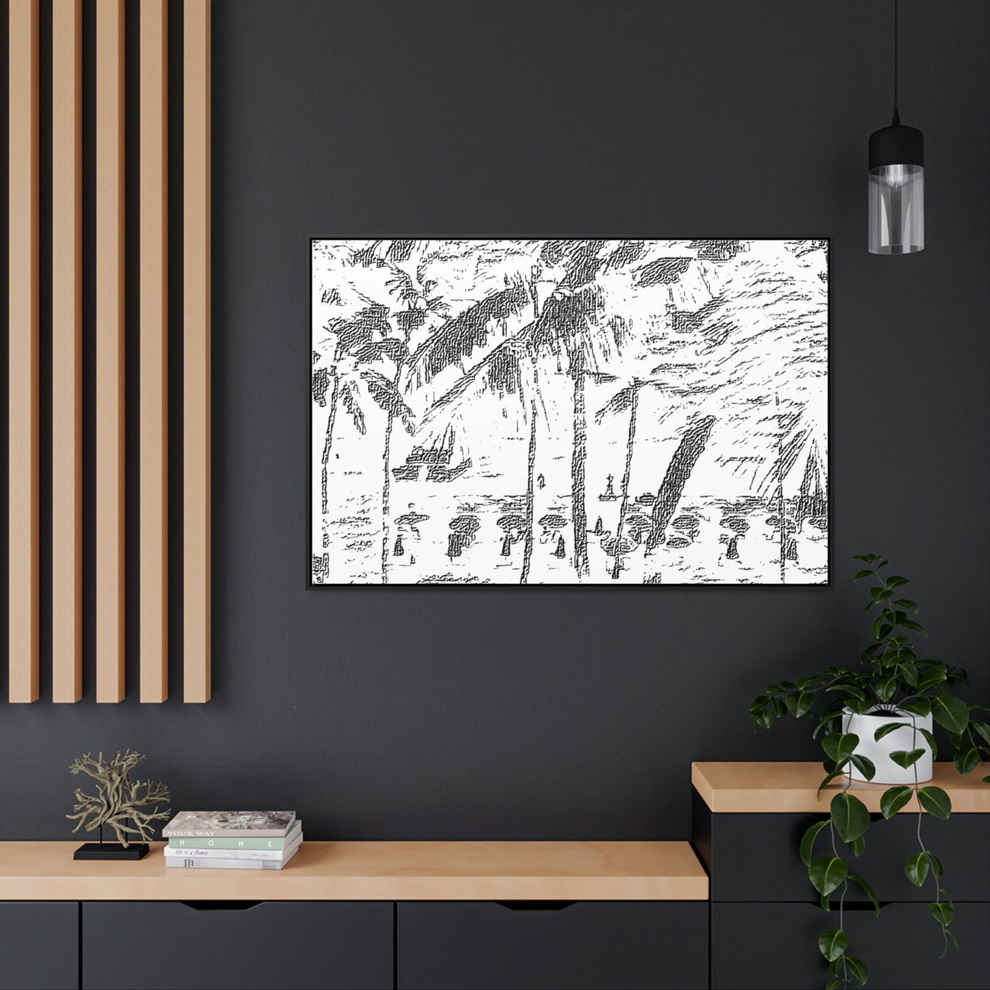 Gallery Canvas Wraps, Horizontal Frame ... "The Royal Hawai'ian: Waikiki Beach_Beach" ... Honolulu, HI ... Ocotber 2014 (Halloween) ... Original Works ...