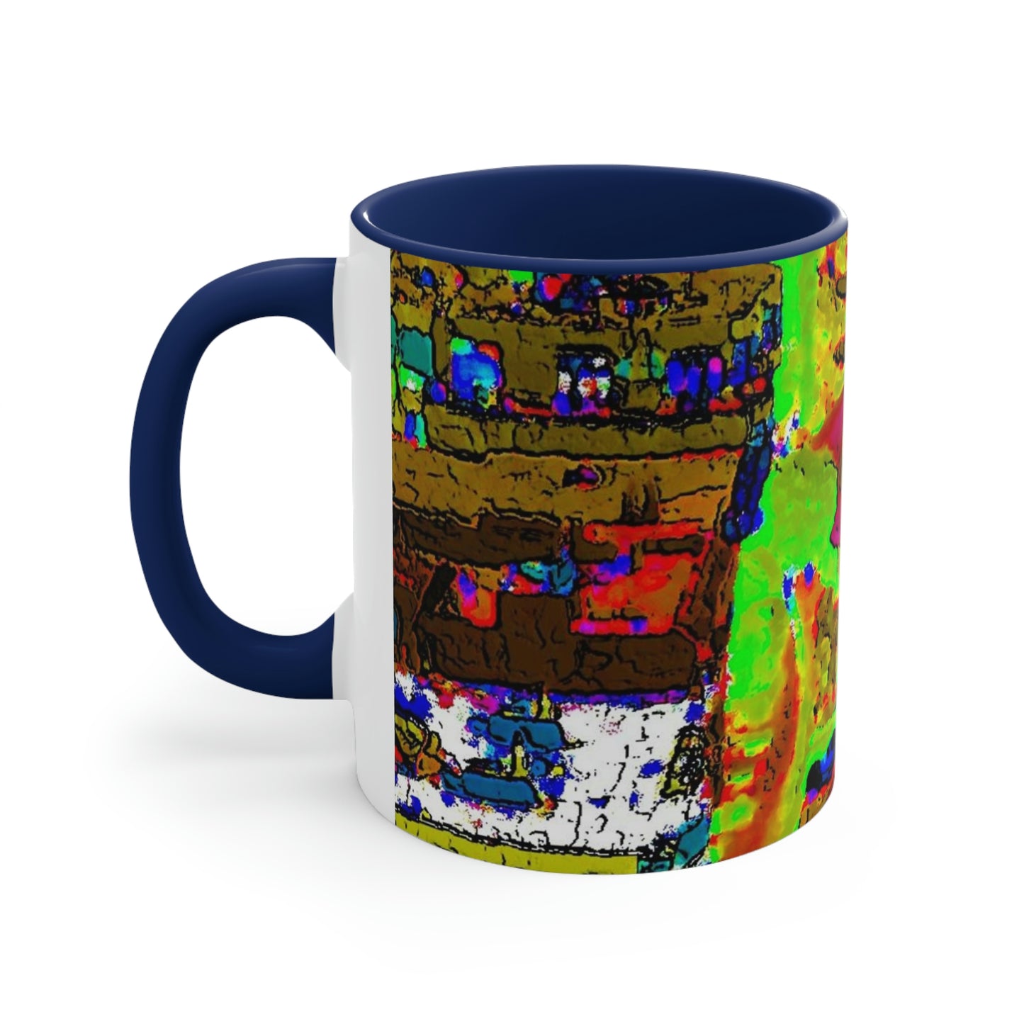 Accent Coffee Mug, 11oz ... A Crazy Street ... 'Eight Winding Curve-Switchbacks' ... "Lombard Street, San Francisco, CA' ... Family Archives: 1970's ... Original Works ...
