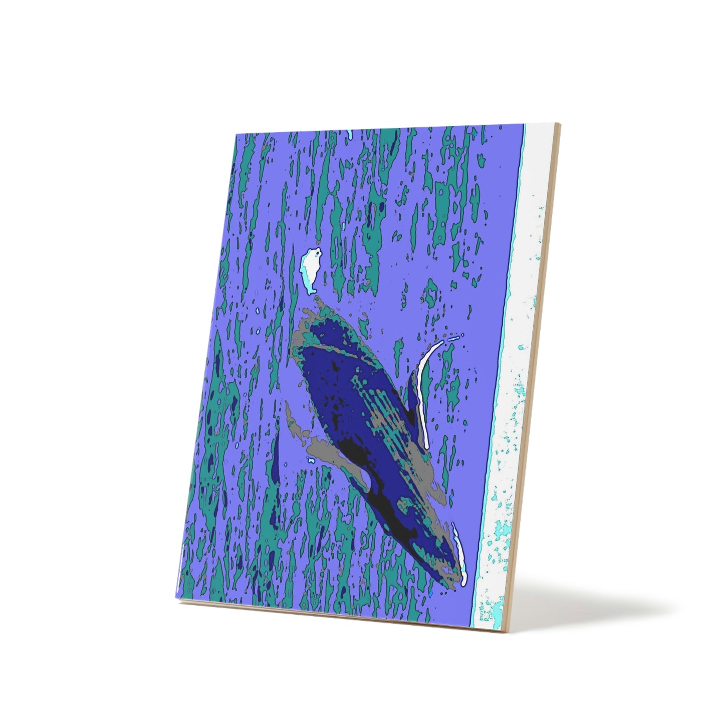 Ceramic Photo Tile ... Baby Humpback Breaching ... Maui, HI: April 2022 ... "Family Archives: KPH" ... Original Works ...