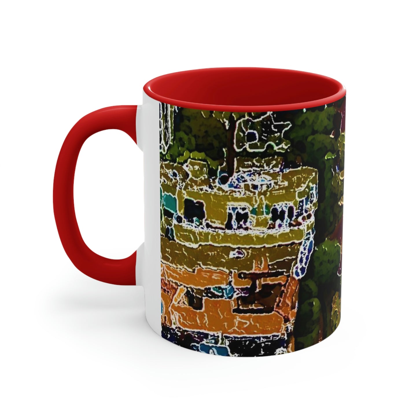 Accent Coffee Mug, 11oz ... A Crazy Street ... 'Eight Winding Curve-Switchbacks' ... "Lombard Street, San Francisco, CA' ... Family Archives: 1970's ... Original Works ...
