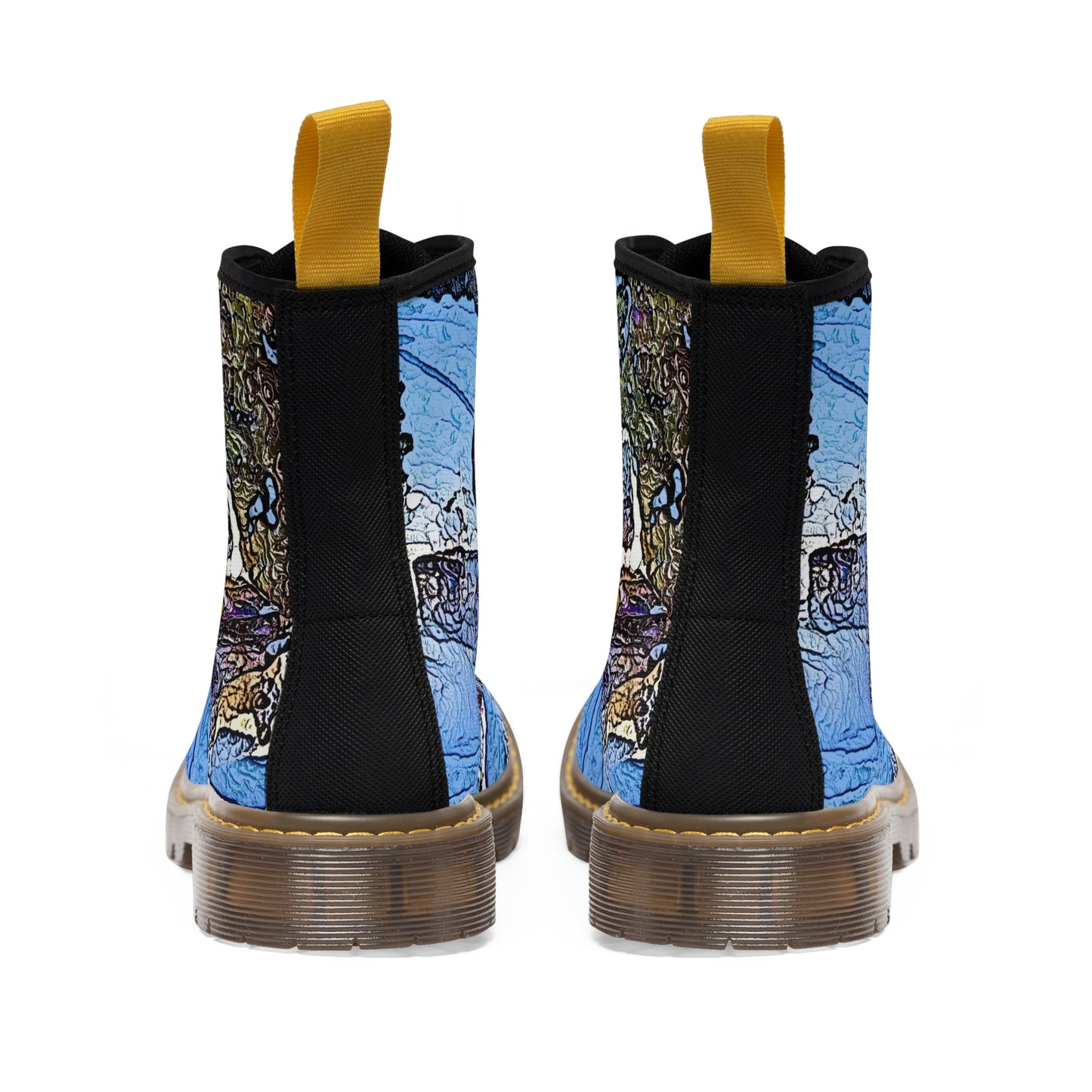 Men's Canvas Boots ... Blasting Through-The-Powder ... 'Central Idaho Mounains ... ' 2Dec22 ...