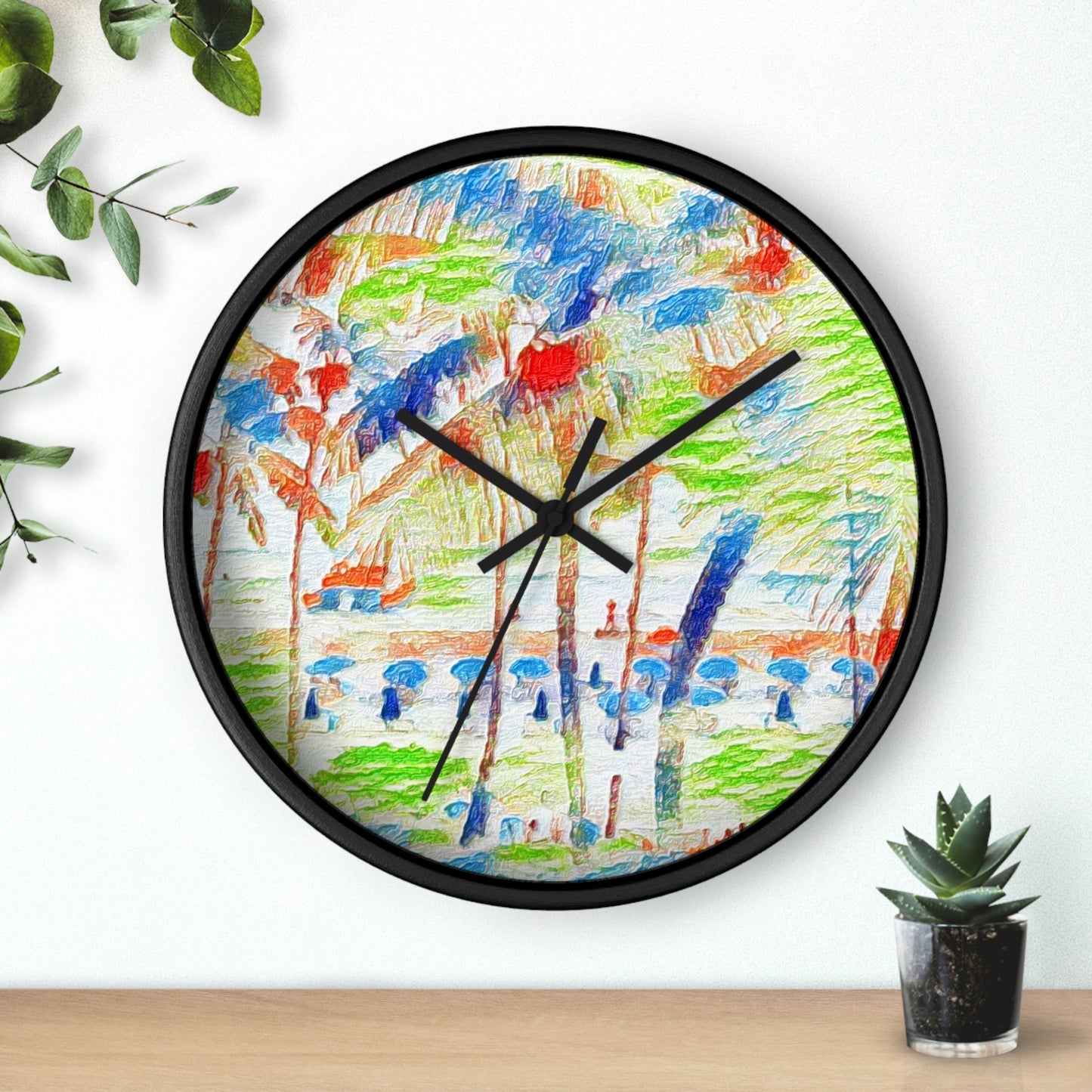 Wall Clock ... "The Royal Hawai'ian: Waikiki Beach_Beach" ... Honolulu, HI ... Ocotber 2014 (Halloween) ... Original Works ...