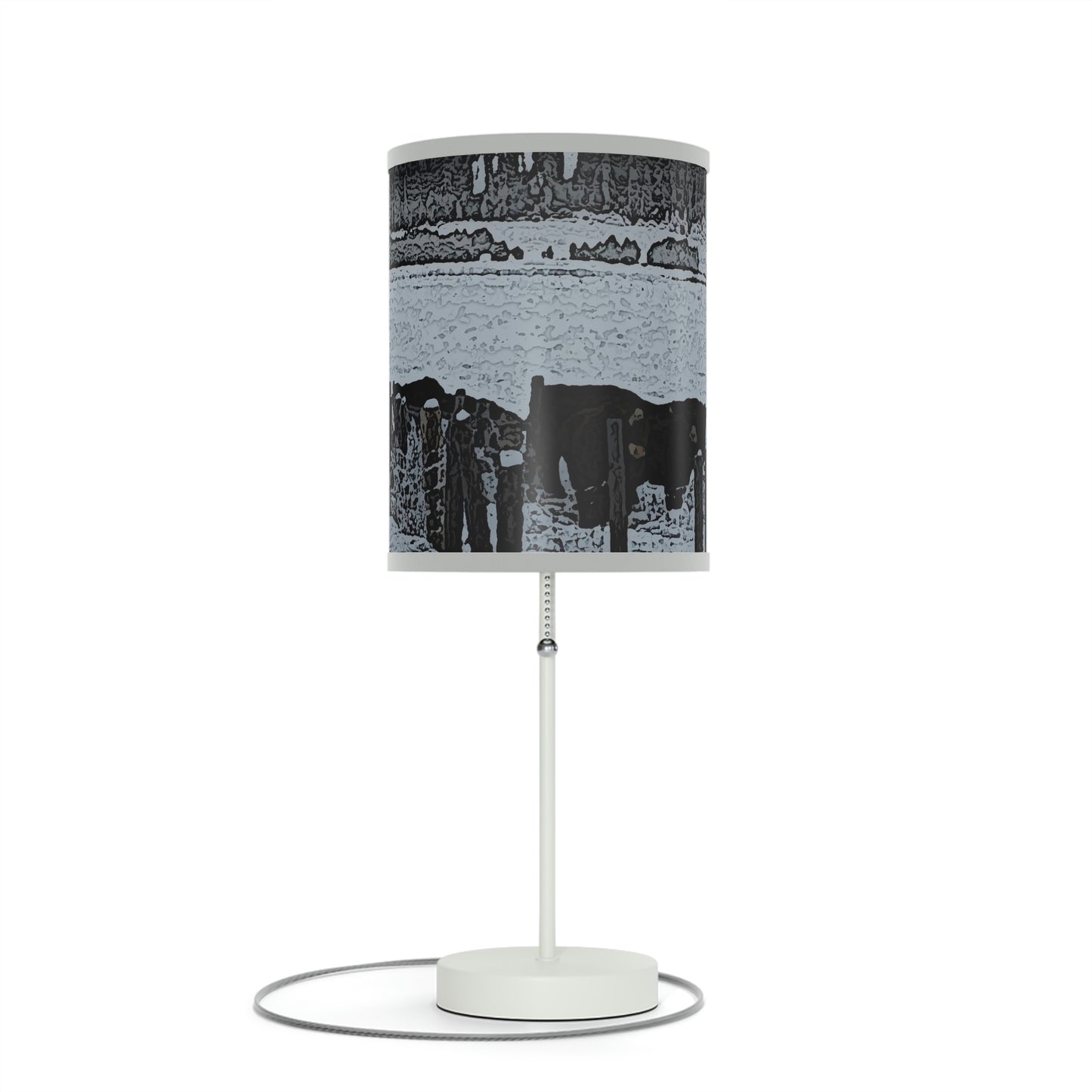 Lamp on a Stand, US|CA plug ... A Quiet Morning ... "Along The Red River & Nature Preserve Plateau" ... Jan23 ... Original Works ...