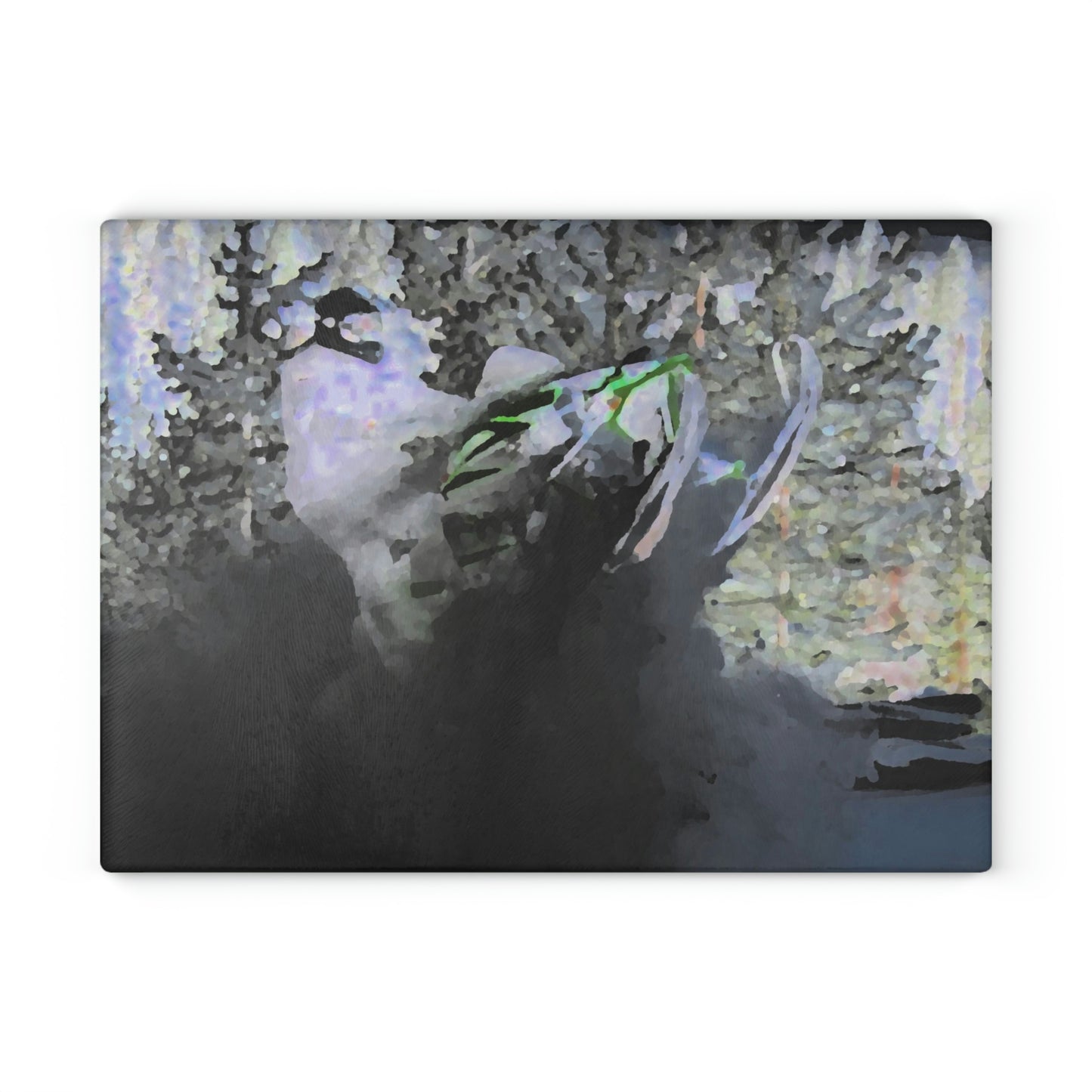Glass Cutting Board ...  "Come Fly With Us At CIP Airways" .. CIP: Central_Idaho-Properties ...