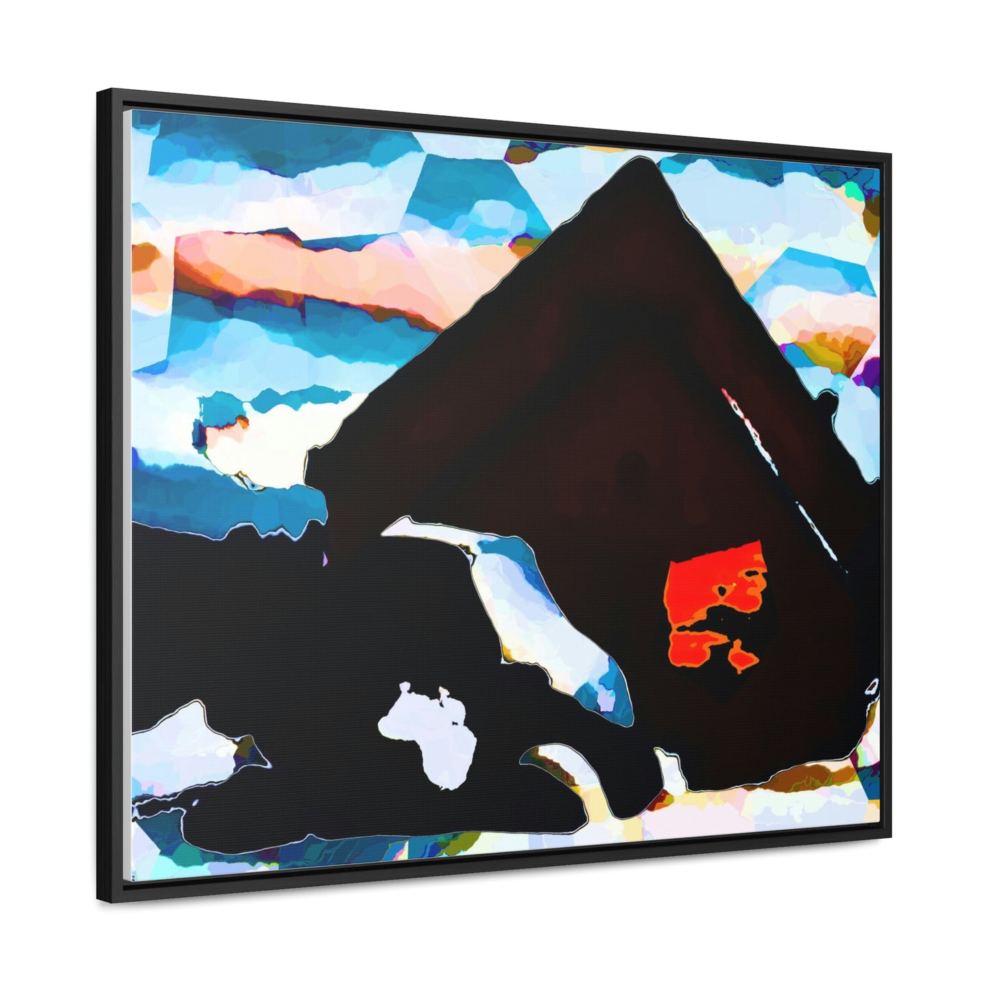 Gallery Canvas Wraps, Horizontal Frame ... After An Intense Snow Storm ... 'Digging Out' ... A Vehicle & Cabin "In The Mountains" ... March 2023 ... Original Works ...
