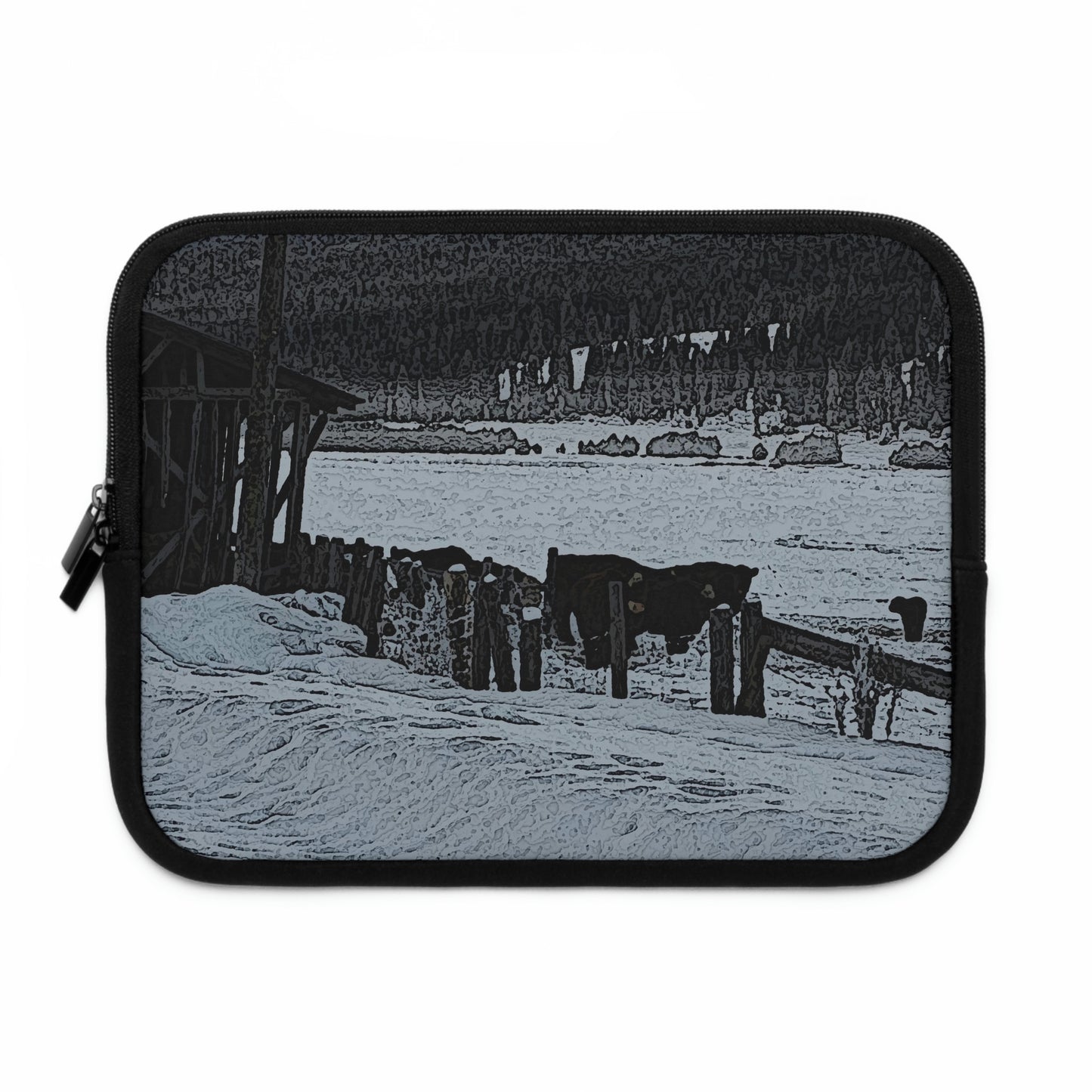 Laptop Sleeve ... A Quiet Morning ... "Along The Red River & Nature Preserve Plateau" ... Jan23 ... Original Works ...