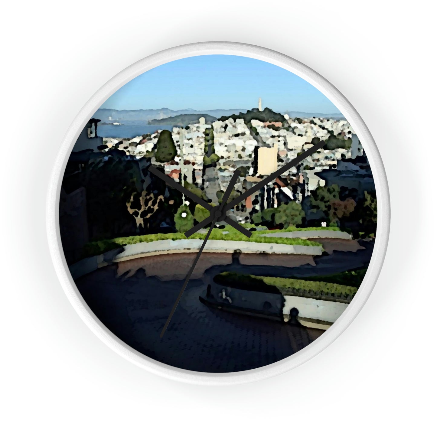 Wall clock ... "Lombard Street San Francisco, CA, USA" ... Family Archives 1970's ... Original Works ...