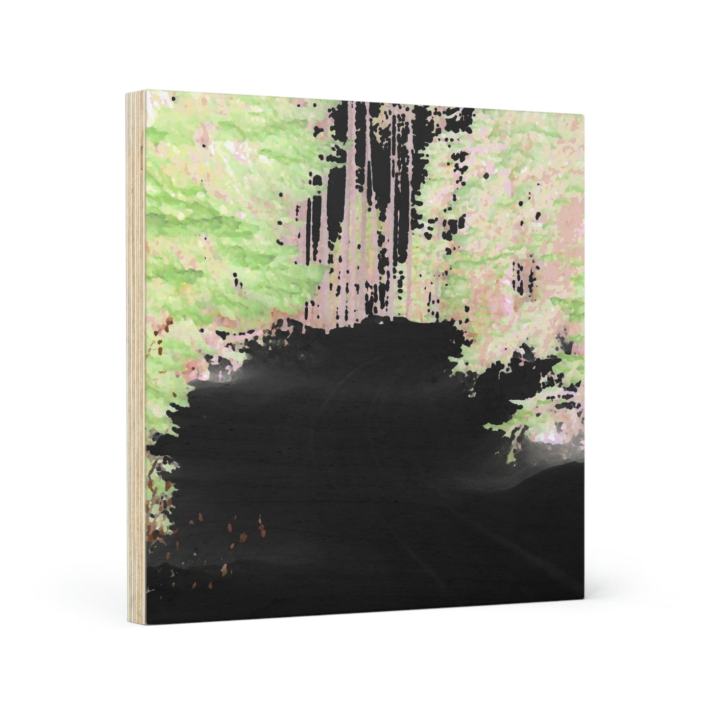Wood Canvas ... A Snowbound, Winding, Mountain Road ... 'Christmas Day 2022' ... Idaho, USA