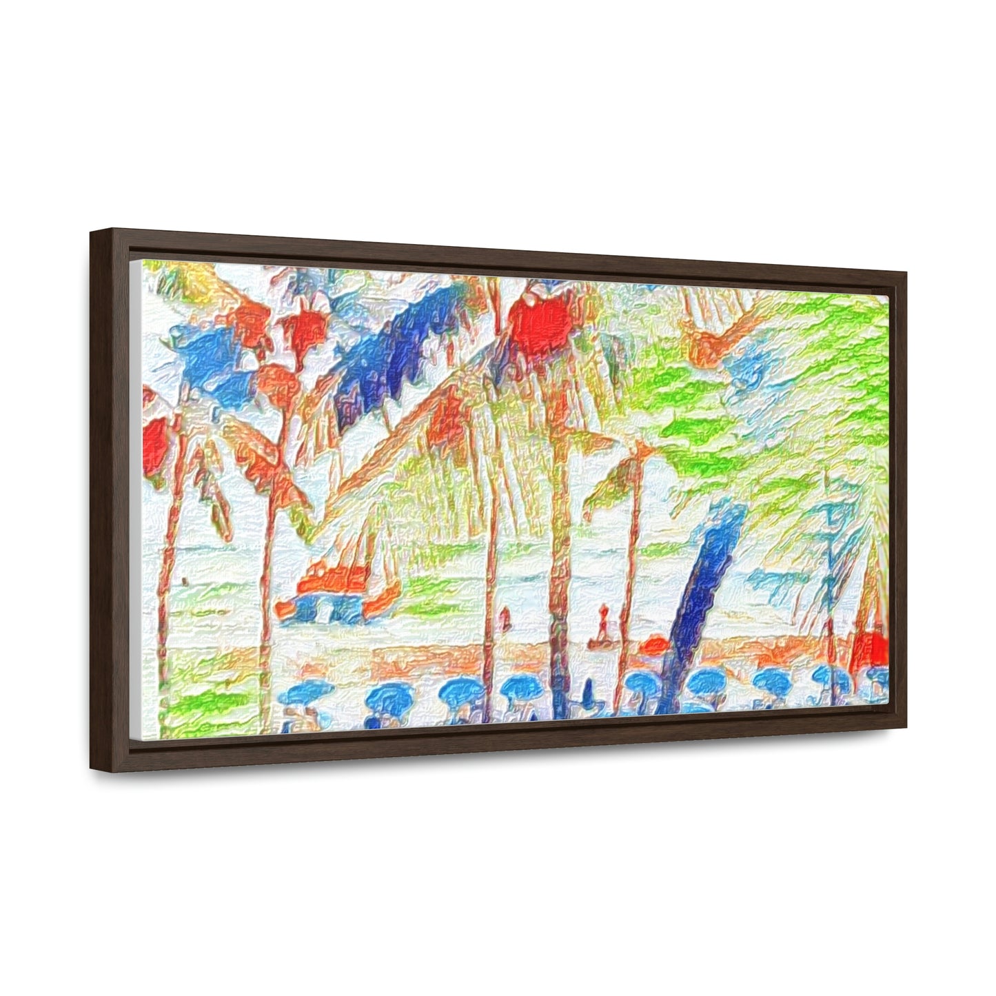 Gallery Canvas Wraps, Horizontal Frame ... "The Royal Hawai'ian: Waikiki Beach_Beach" ... Honolulu, HI ... Ocotber 2014 (Halloween) ... Original Works ...