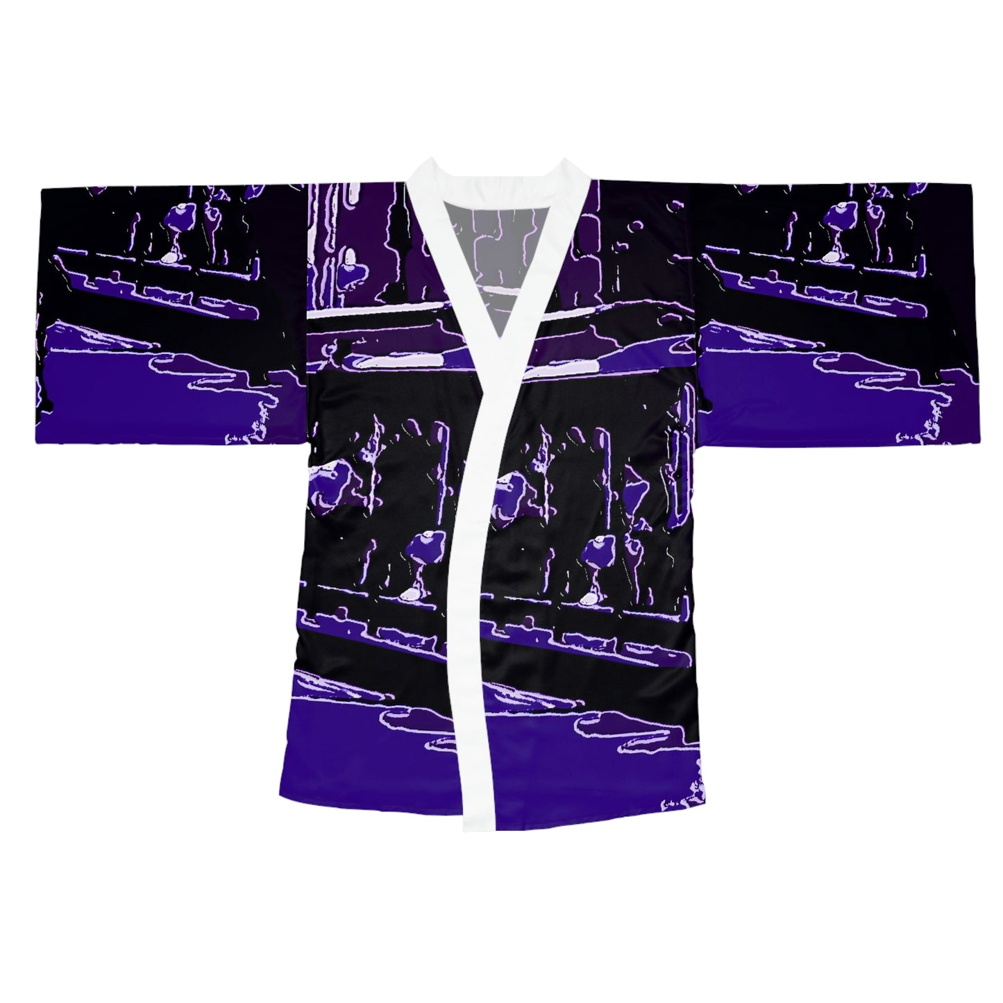Long Sleeve Kimono Robe ...  'Rice-A-Roni-A-San Francisco Treat' ... "A Cable Car Classic" ... Family Archives: 1973 ... Original Works ...