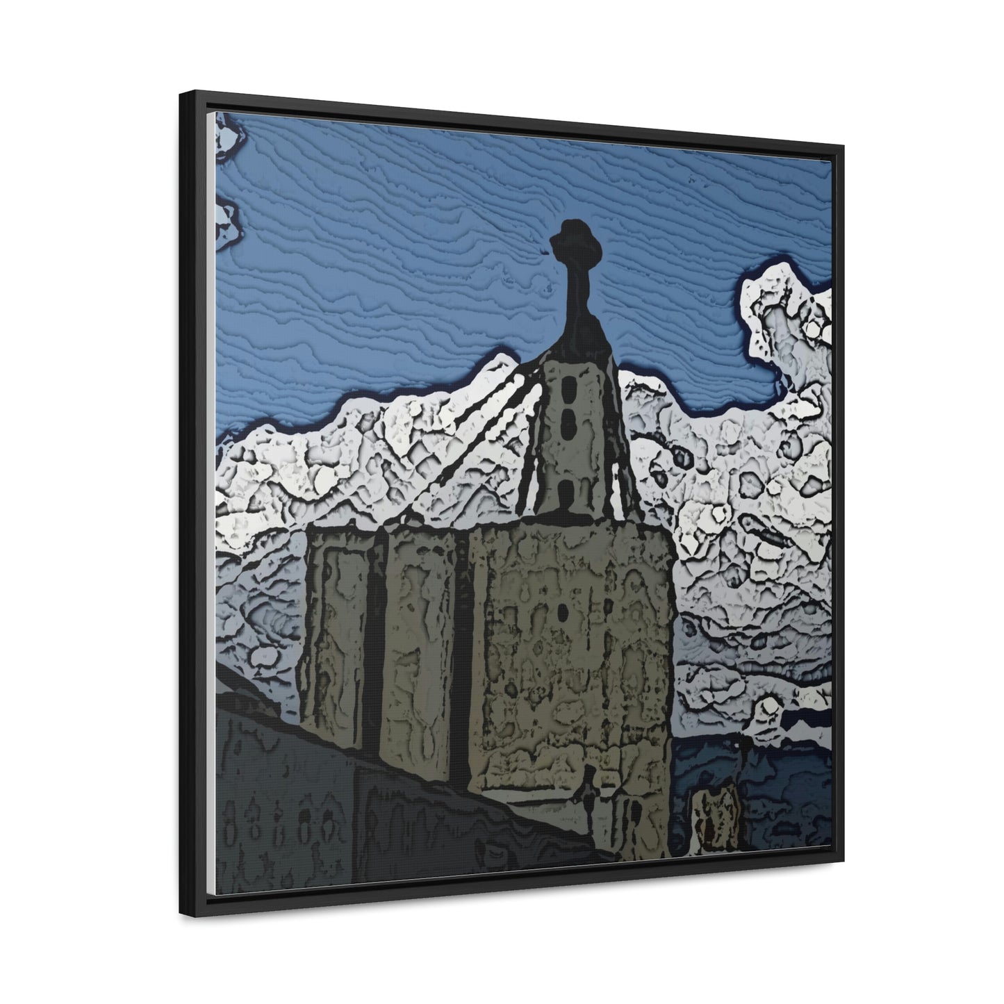 Gallery Canvas Wraps, Square Frame ..."ICP: Idaho County Propane ... 'Production Facilities Grangeville, Idaho' ... "  Original Works: Rendering Time: 10 Hours ...