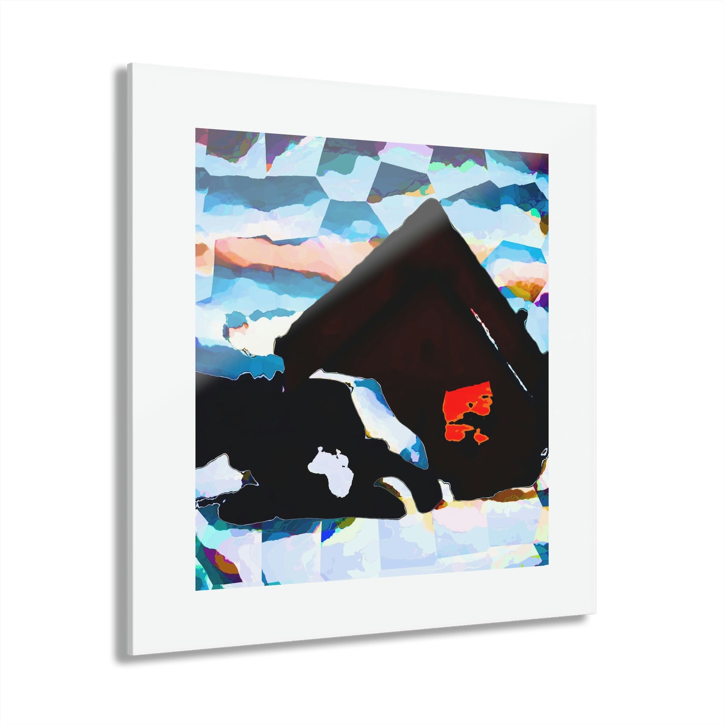 Acrylic Prints (French Cleat Hanging) ... After An Intense Snow Storm ... 'Digging Out' ... A Vehicle & Cabin "In The Mountains" ... March 2023 ... Original Works ...