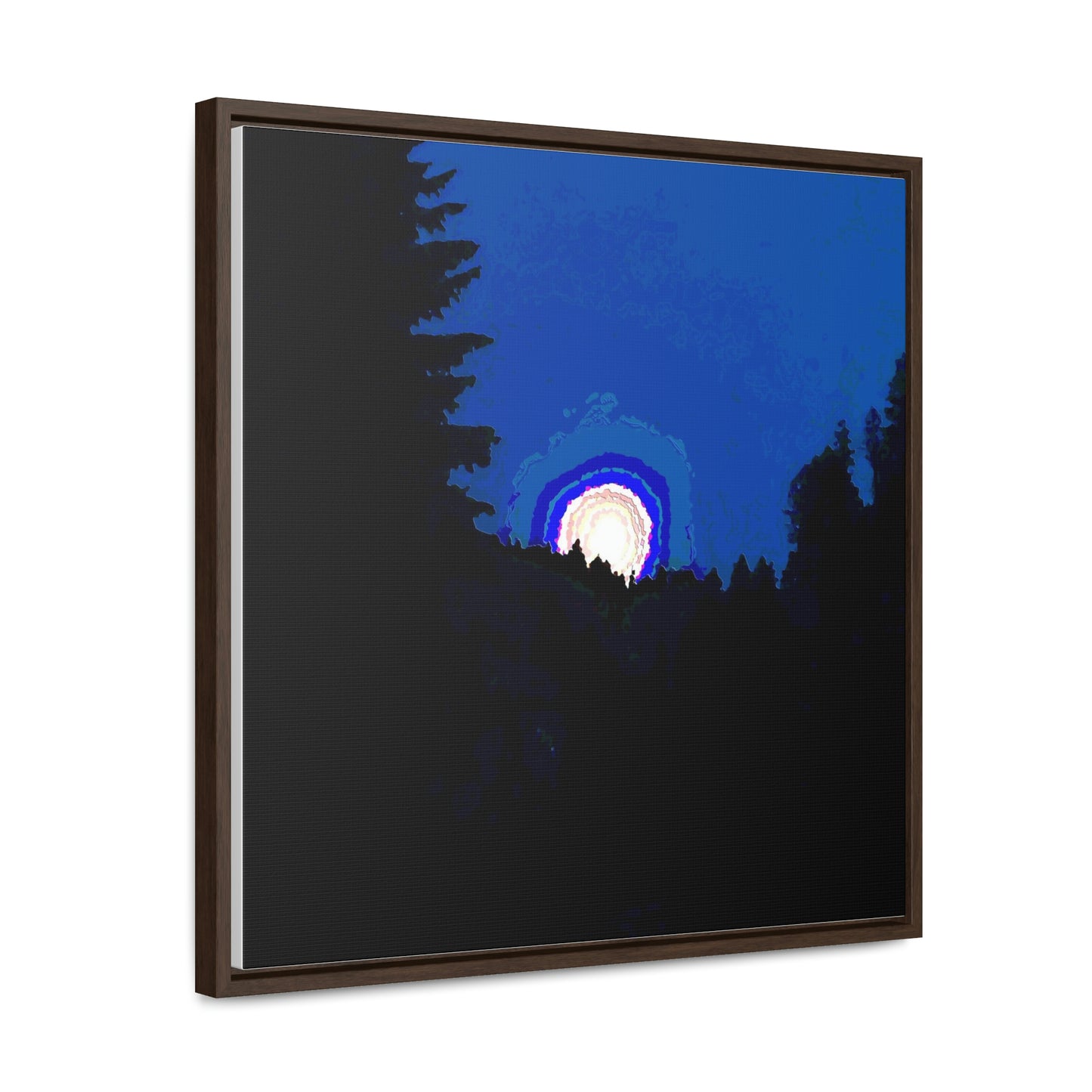 Gallery Canvas Wraps, Square Frame ... "The Road Home" ...' Over The River & Through The Woods To? ...' ... Moonscape Near Elk City, Idaho ... Original Works ... 5Jan23 ...