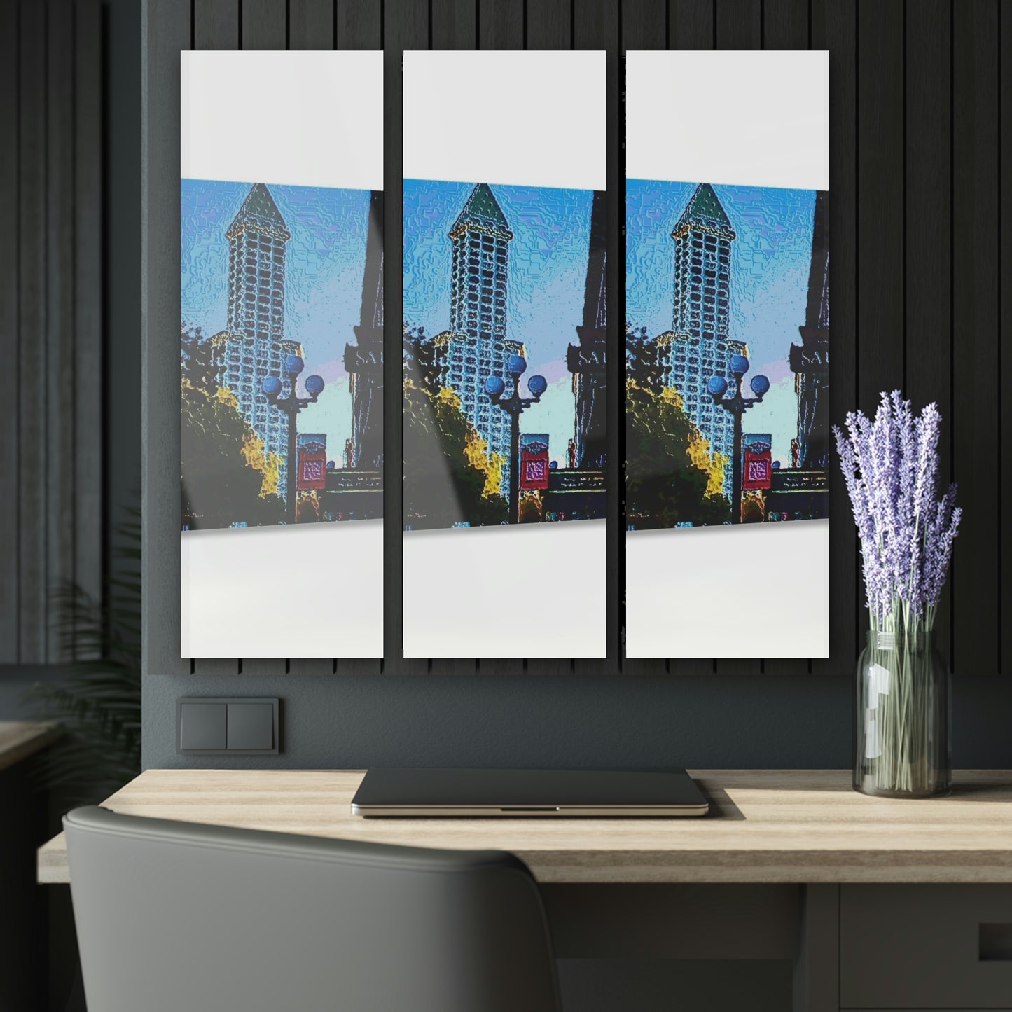 Acrylic Prints (Triptych) ... Pioneer Square & Smith Tower ... 'That World Famous View' ... Colleague Supplied Photo ... Original Works ...