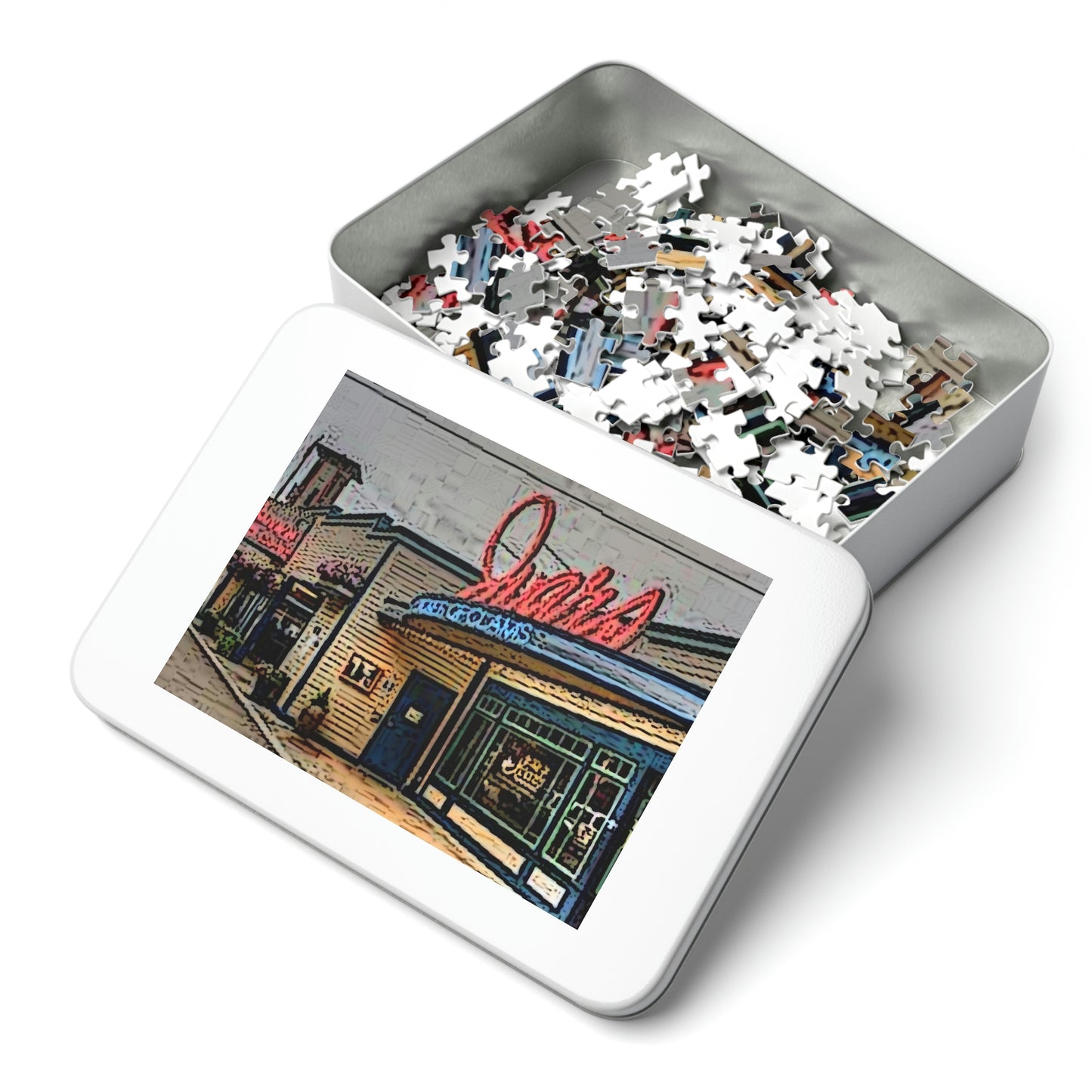 Jigsaw Puzzle (30, 110, 252, 500,1000-Piece) ...  In-A-Hurry & Stressed? ... Remember: Keep "Clam" ... Clam_Happy ...  'Ivars: Seattle Waterfront' ... Personal Archives ... Original Works ...